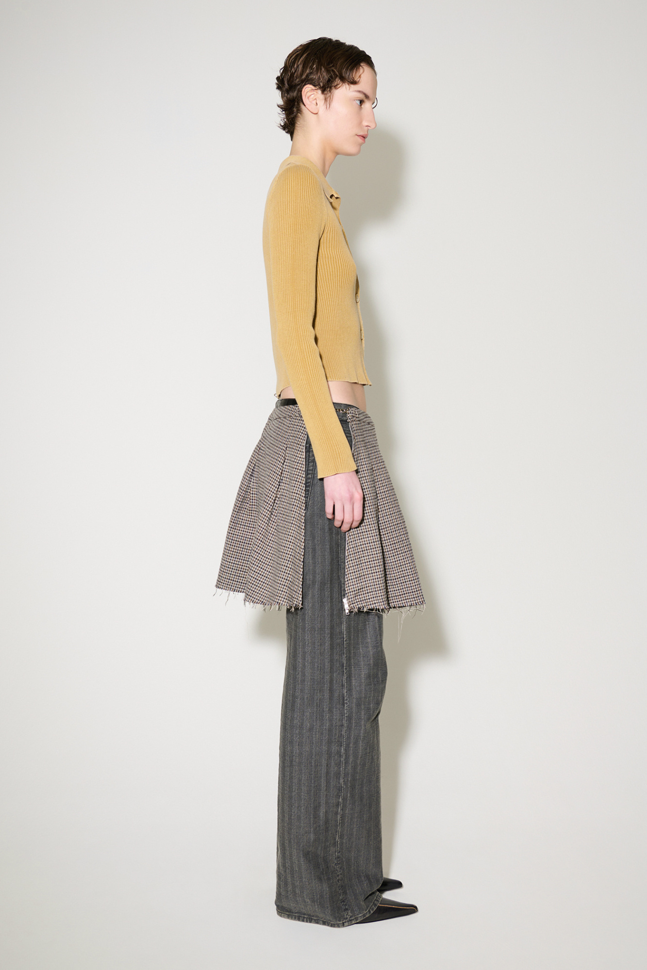 Our Legacy Sand-coloured Ribbed Cotton Cardigan In Nude