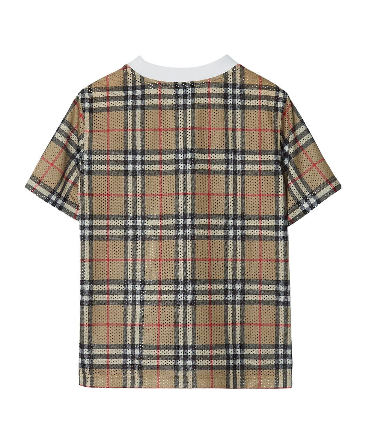 Burberry Little Kid's & Kid's Check Mesh T-shirt In Nude