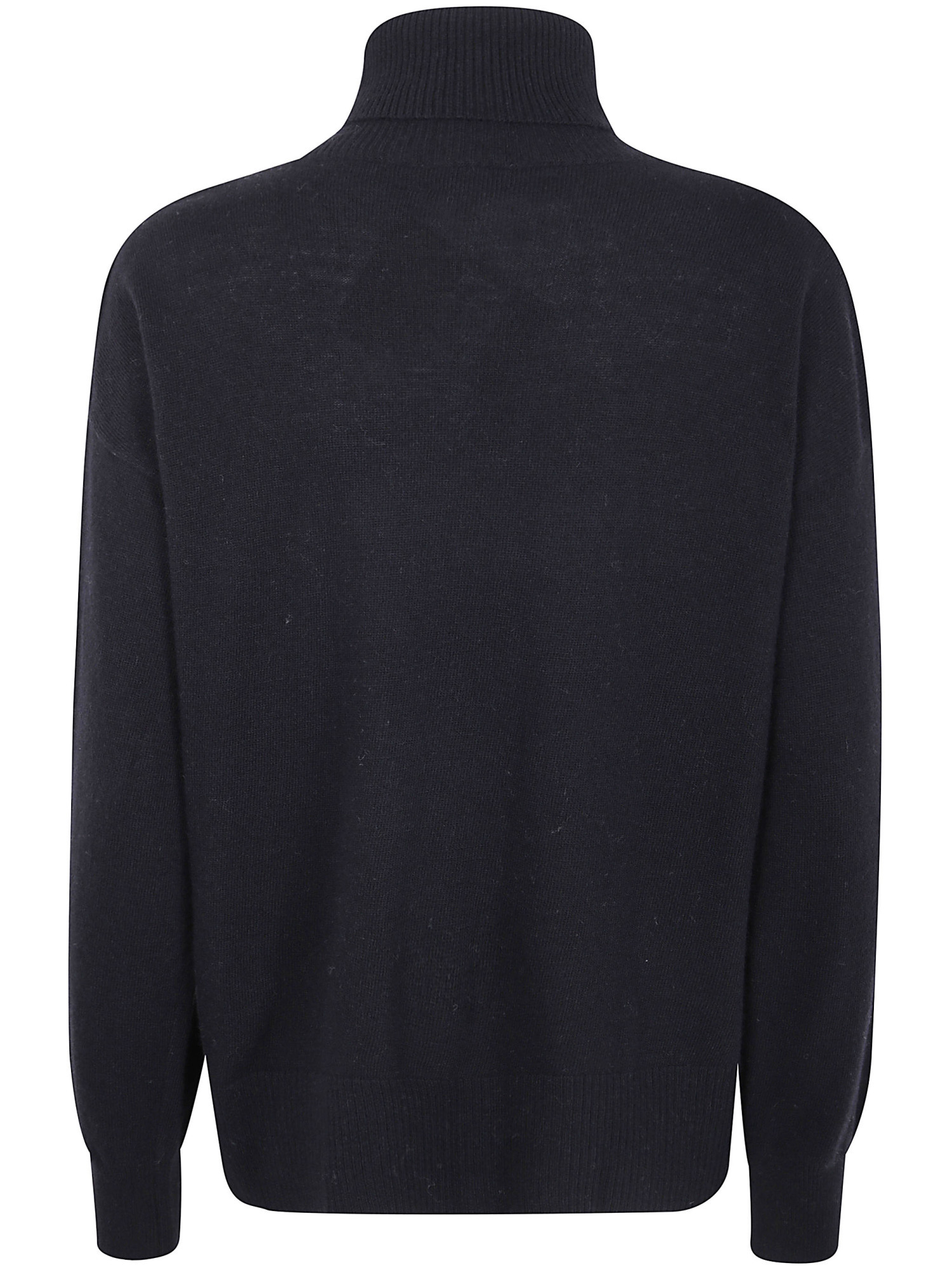 Woolrich Viscose And Silk Turtleneck Sweater In Black