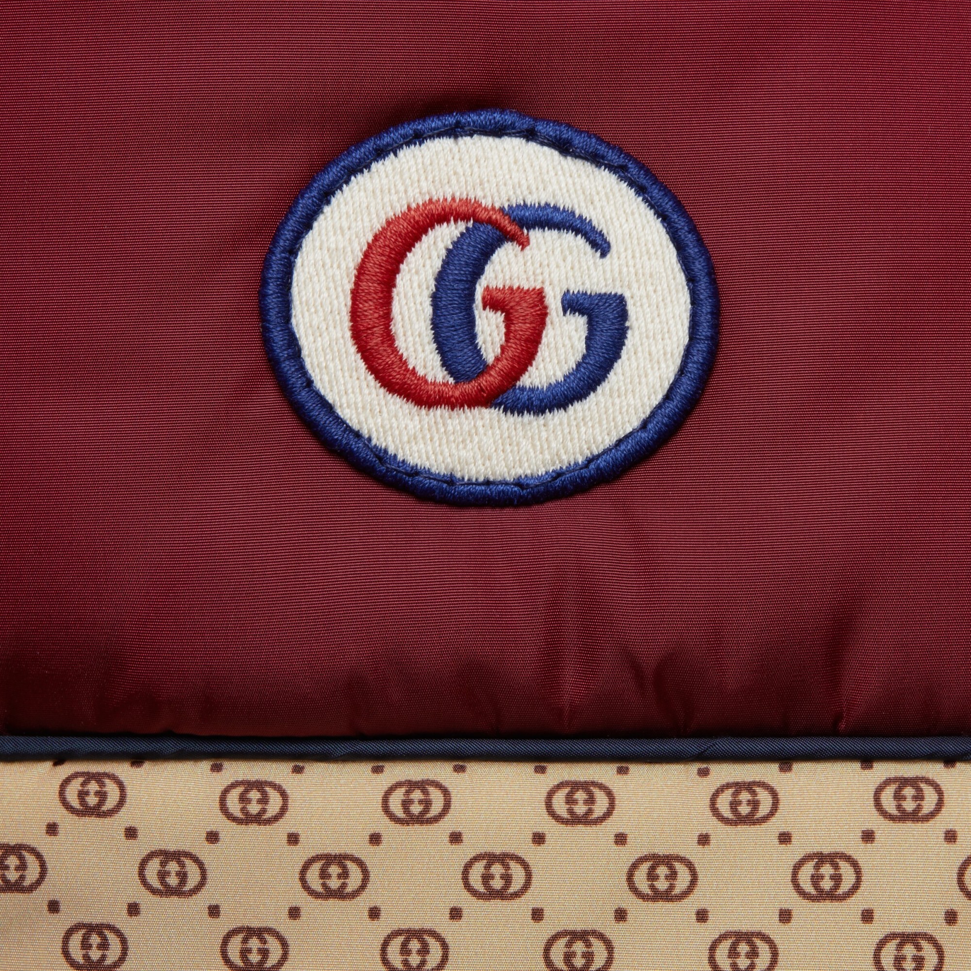 Gucci Gg Parachute Padded Colour-block Jacket In Red