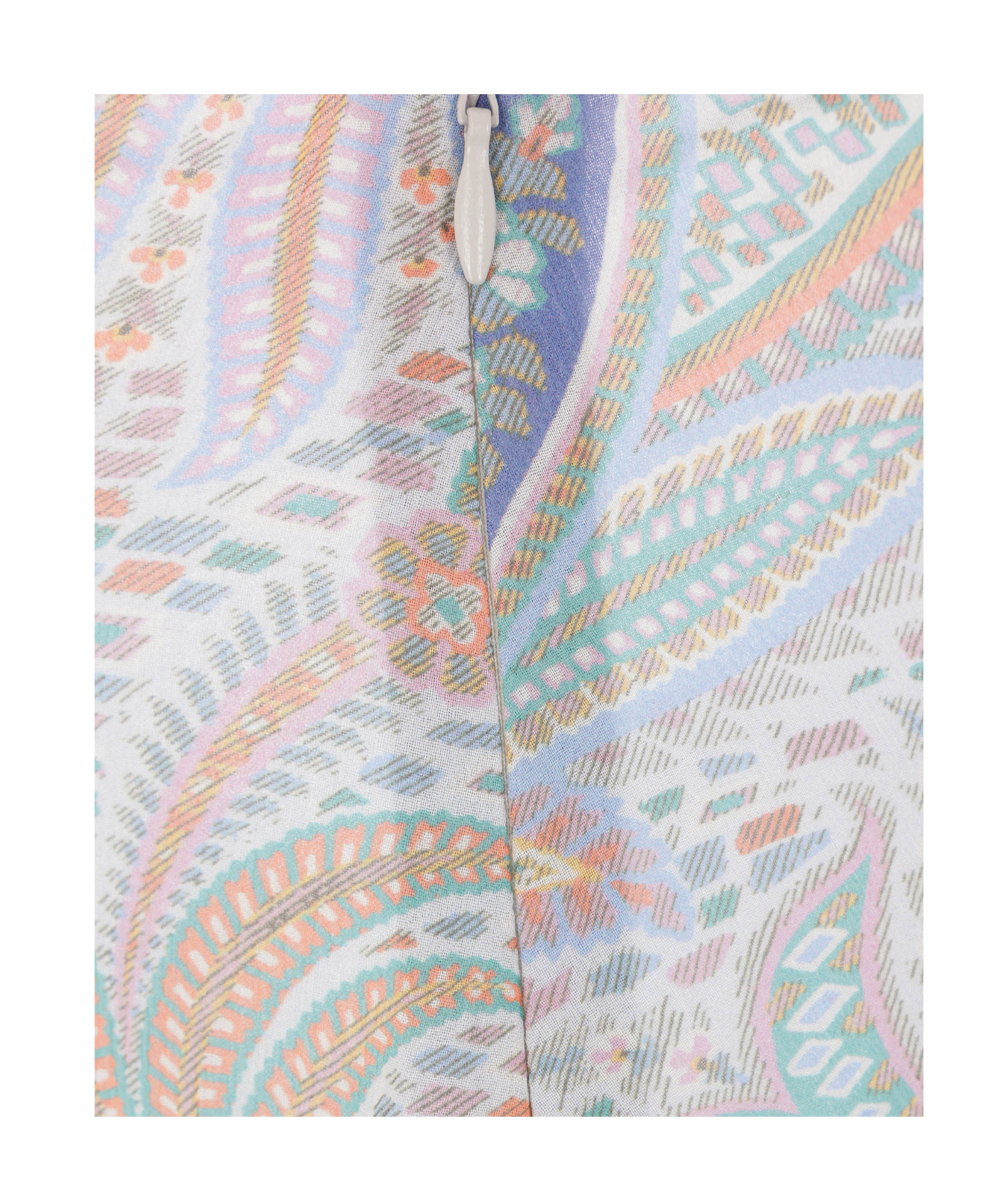 Etro Paisley Print Ruffled Maxi Skirt In Nude