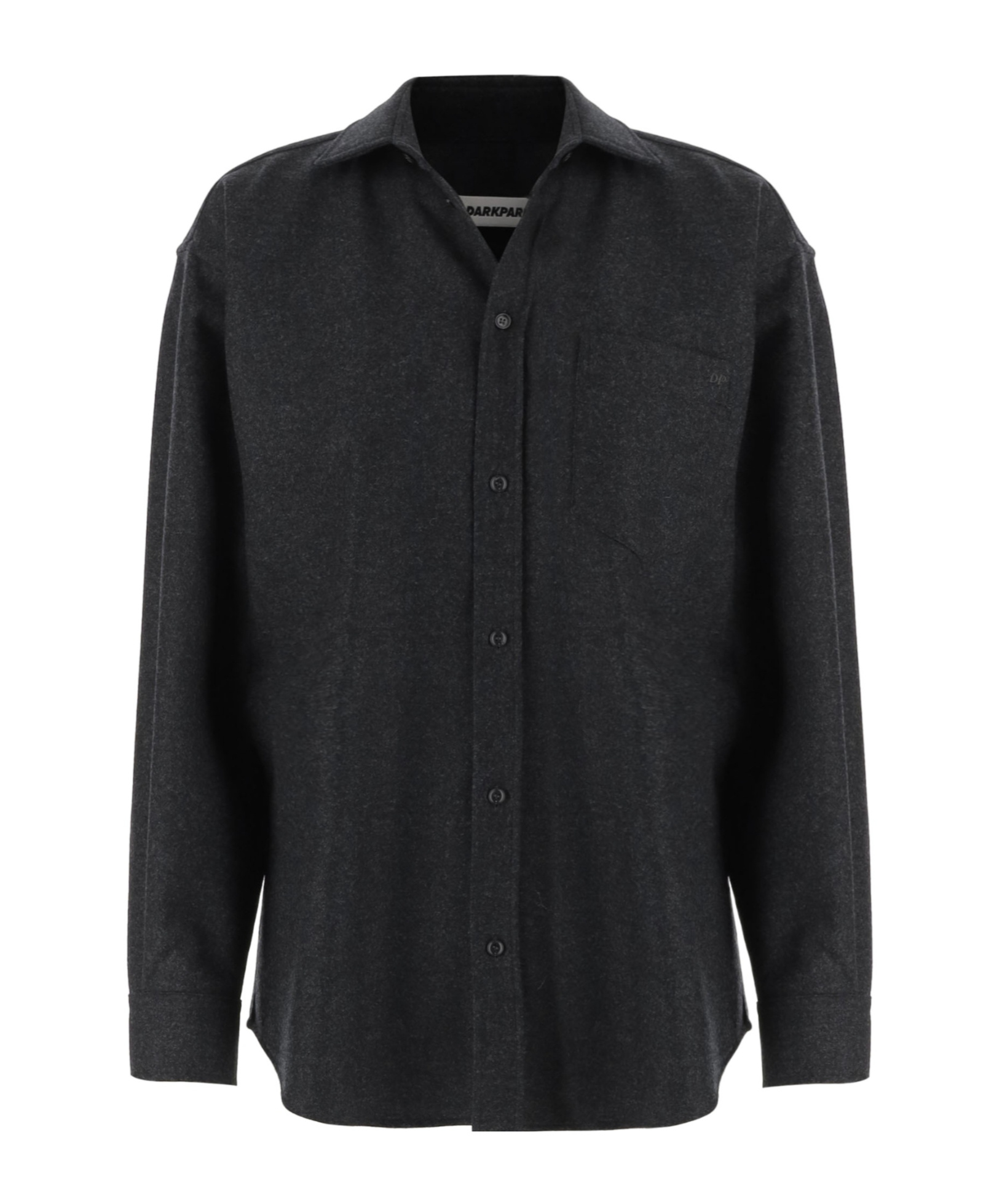 Darkpark Button-down Long-sleeved Shirt In Black