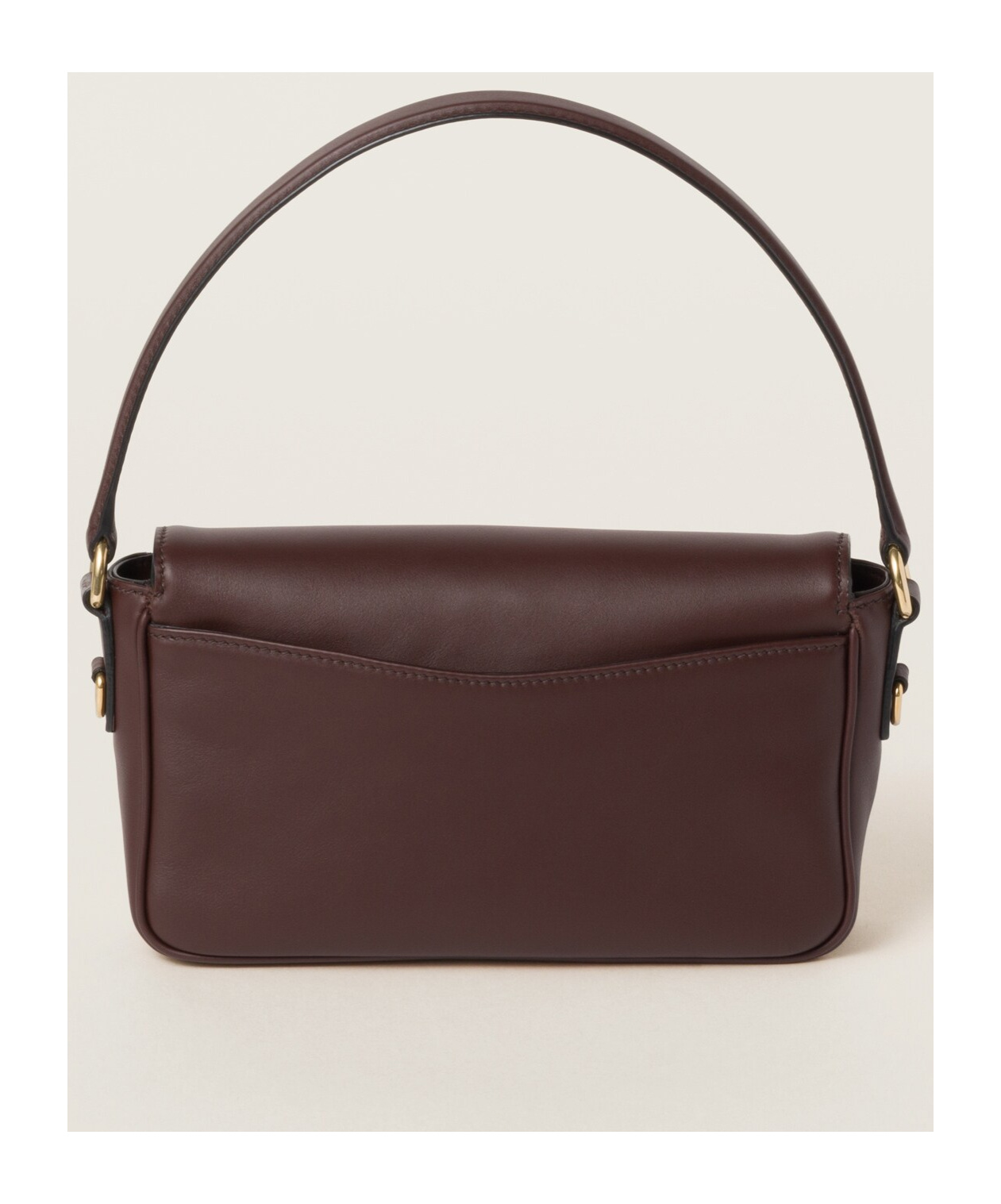 Miu Miu Logo Shoulder Bag In Red