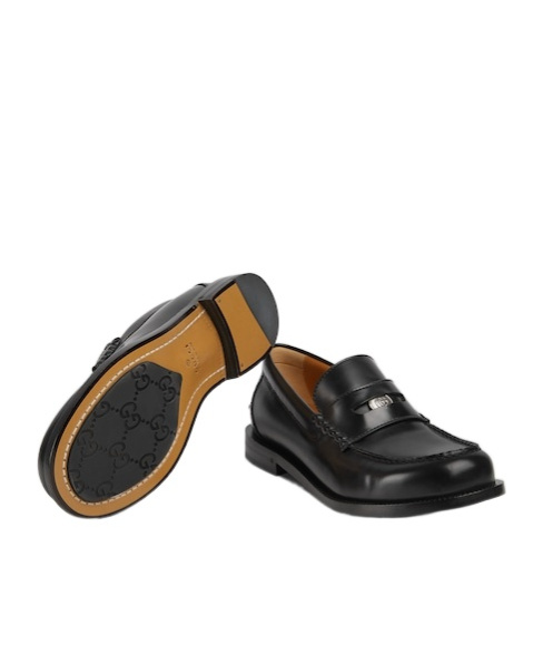 Gucci Men's Loafer With Removable Detail In Black