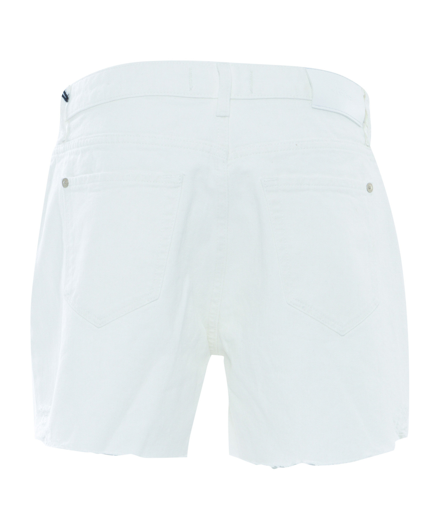 7 For All Mankind Belt-loop Shorts In White