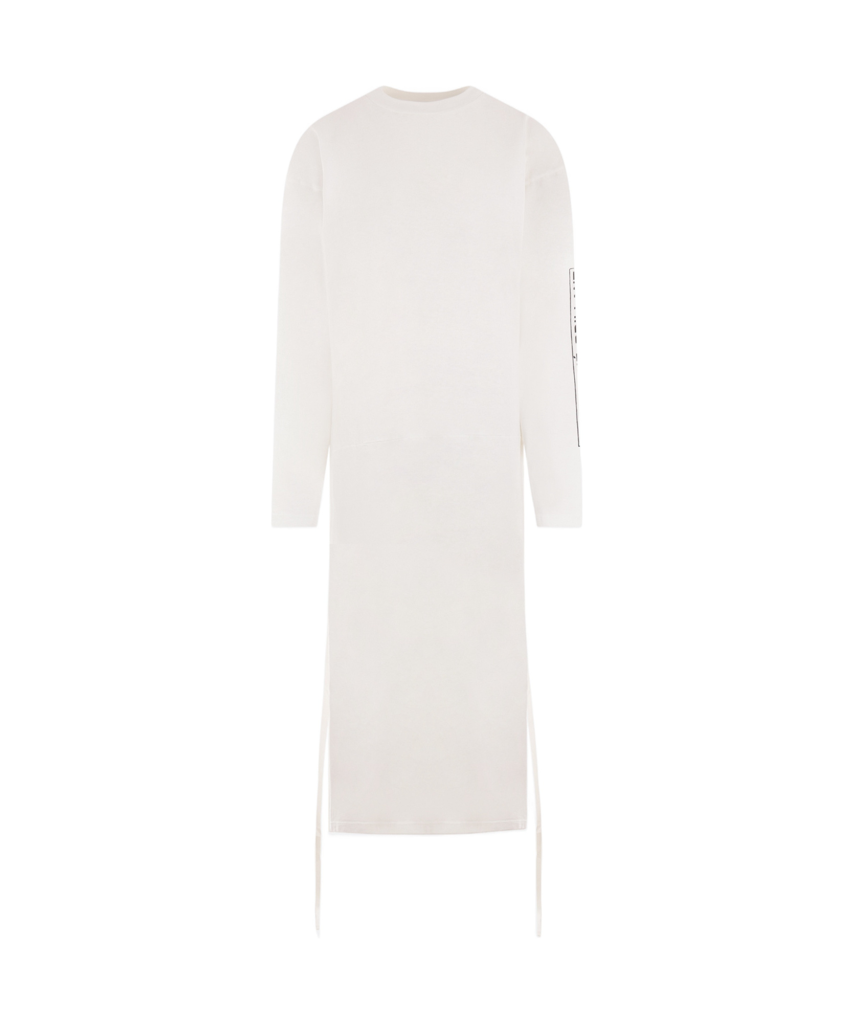 Mm6 Maison Margiela Numbers-motif Long T-shirt In White