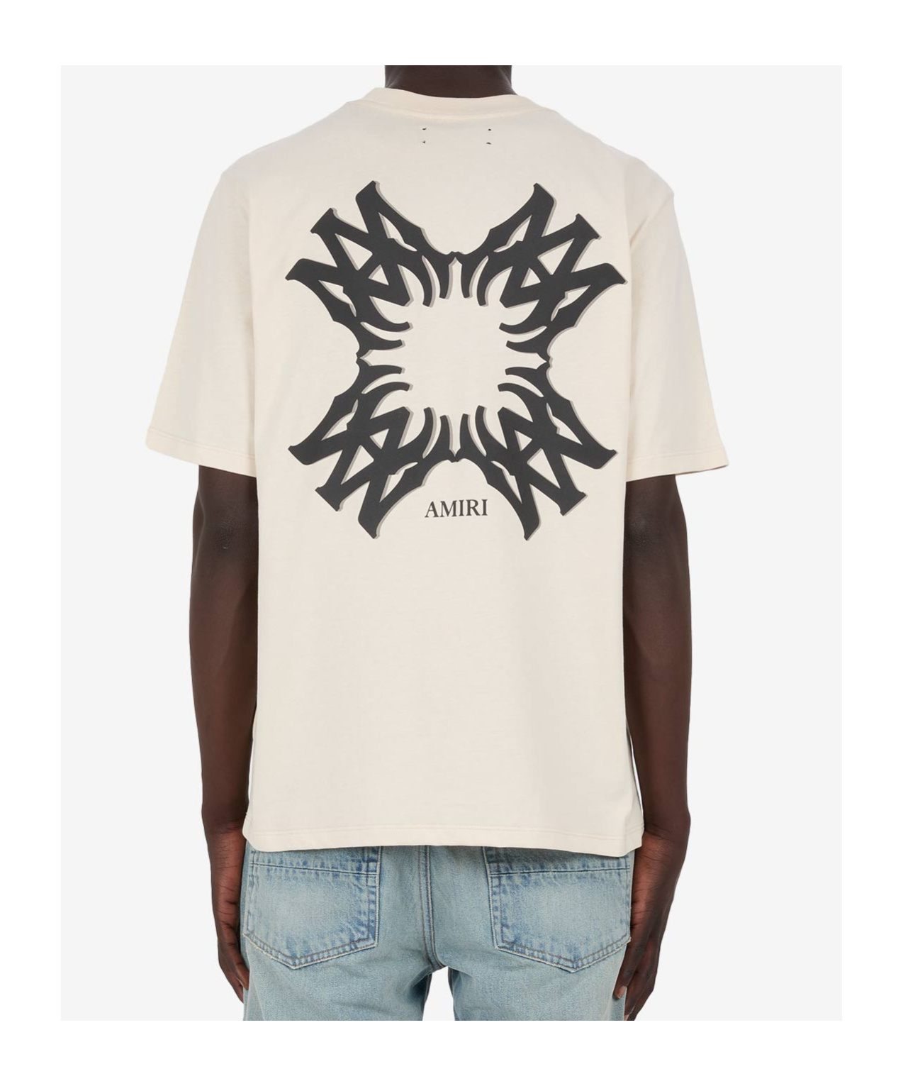 Amiri Ma Quad Printed Cotton T-shirt In White