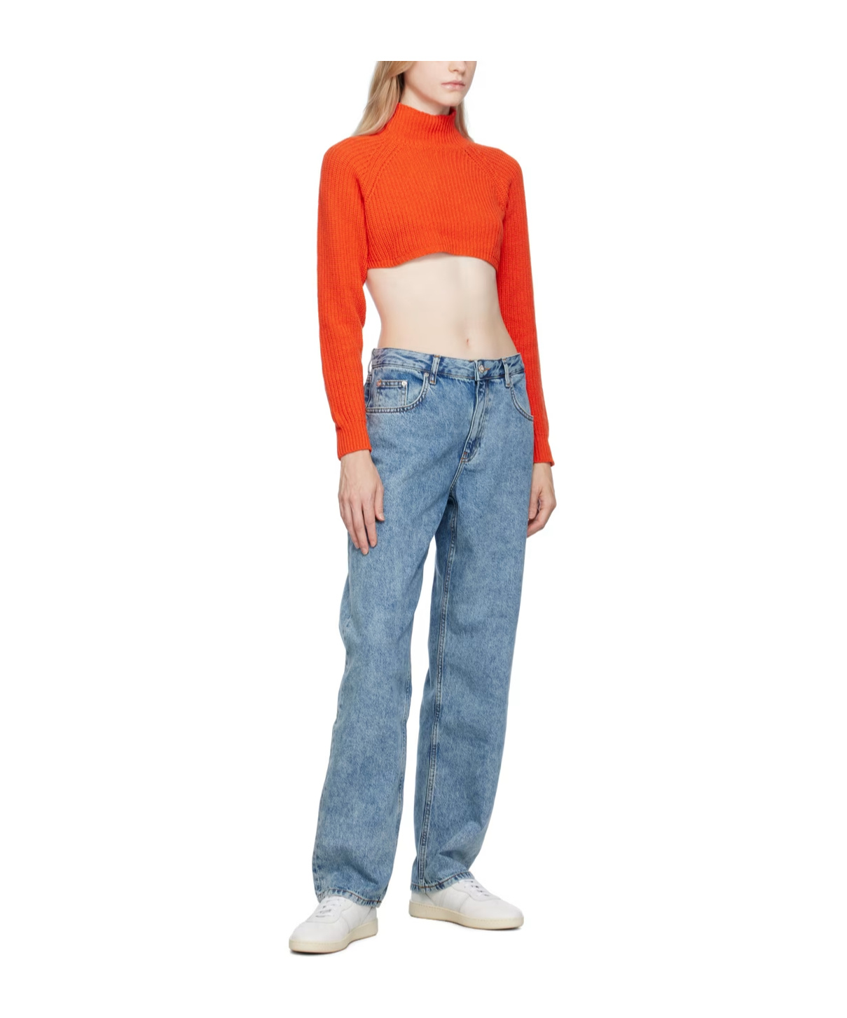 Moschino Embroidered Turtleneck Sweater In Blue