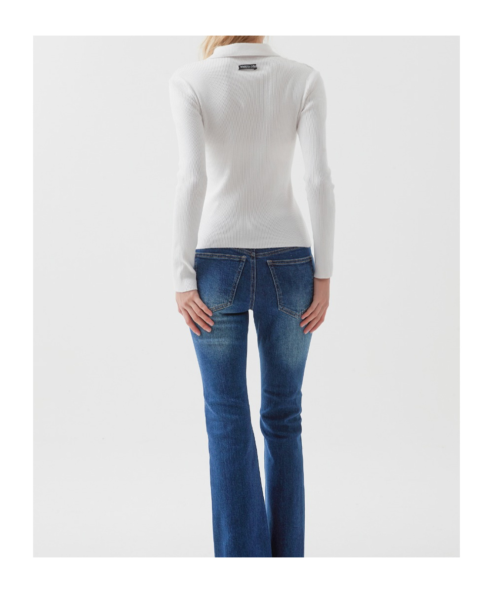 Marissa Chiara Zip-up Jacket In White