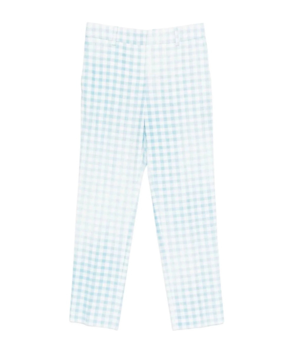 Ermanno Scervino Plaid Trousers In Blue