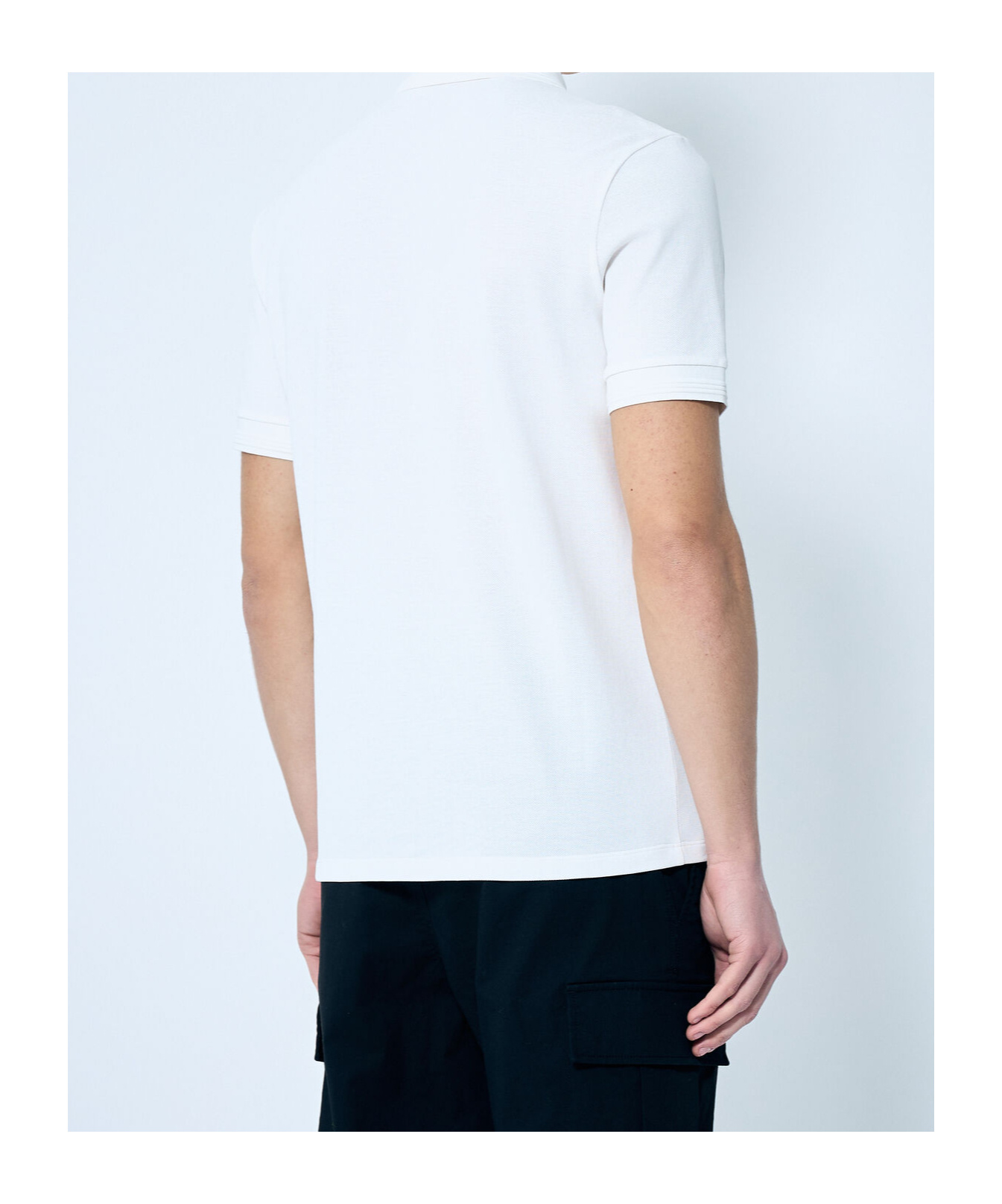 Moncler Short-sleeve Polo Shirt In White