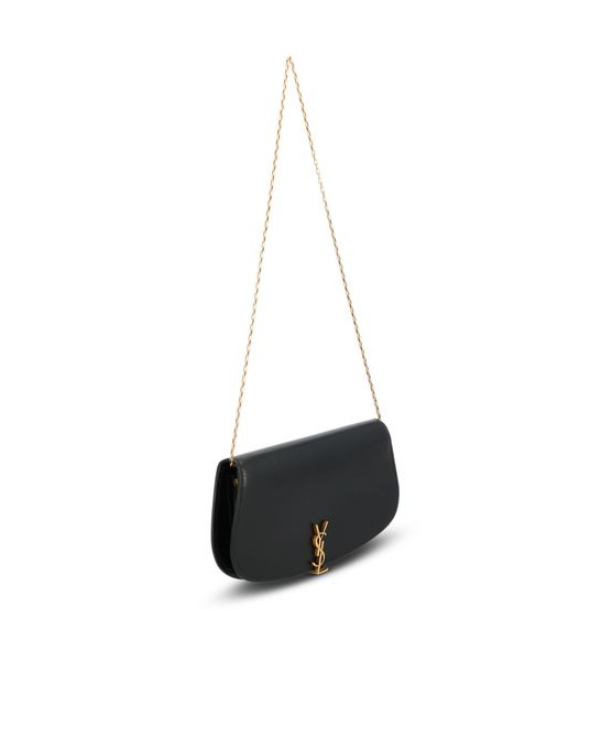 SAINT LAURENT SAINT LAURENT LOGO PLAQUE FOLDOVER TOP SHOULDER BAG
