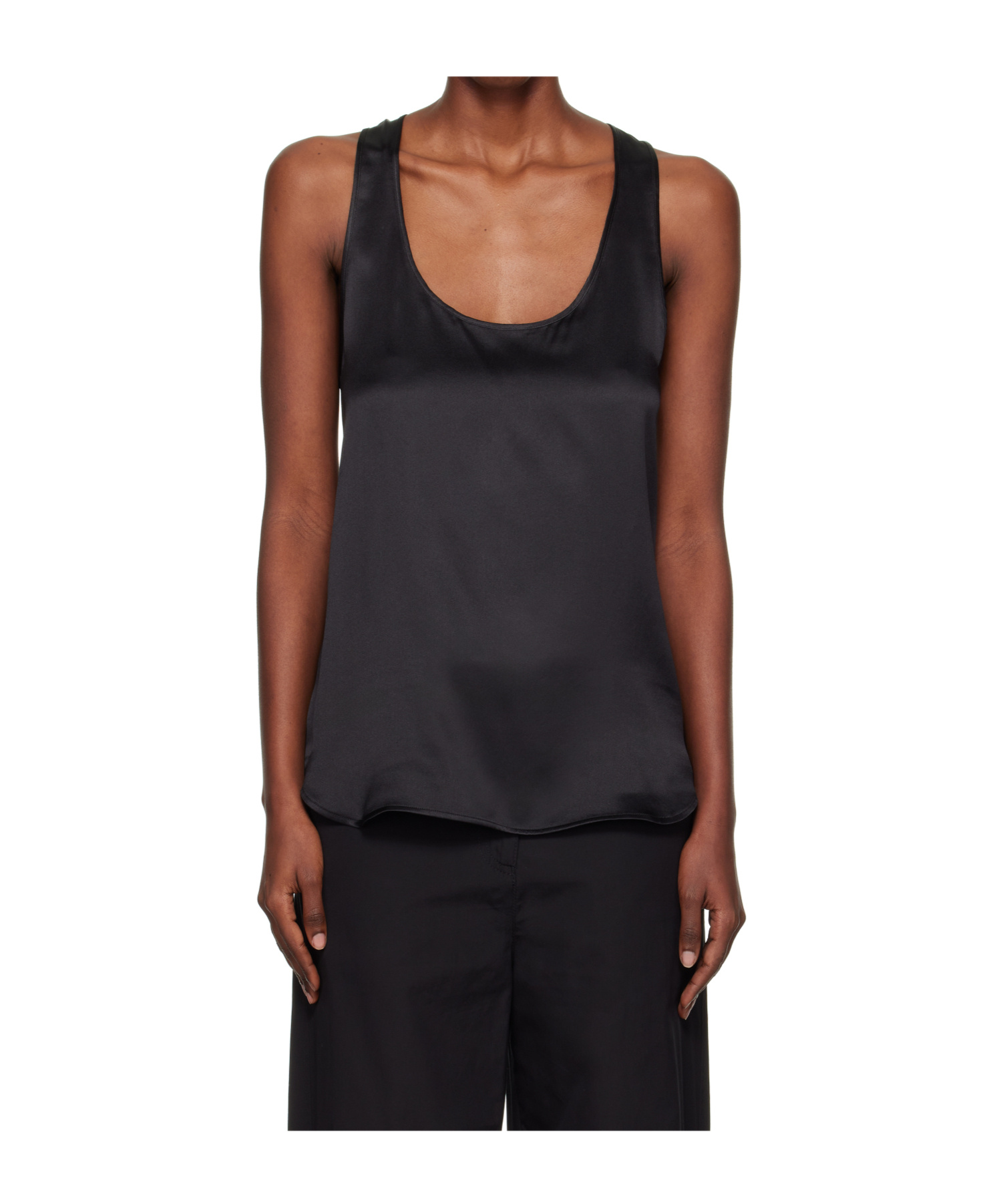 Wardrobe.nyc Scoop Neck Vest In Black