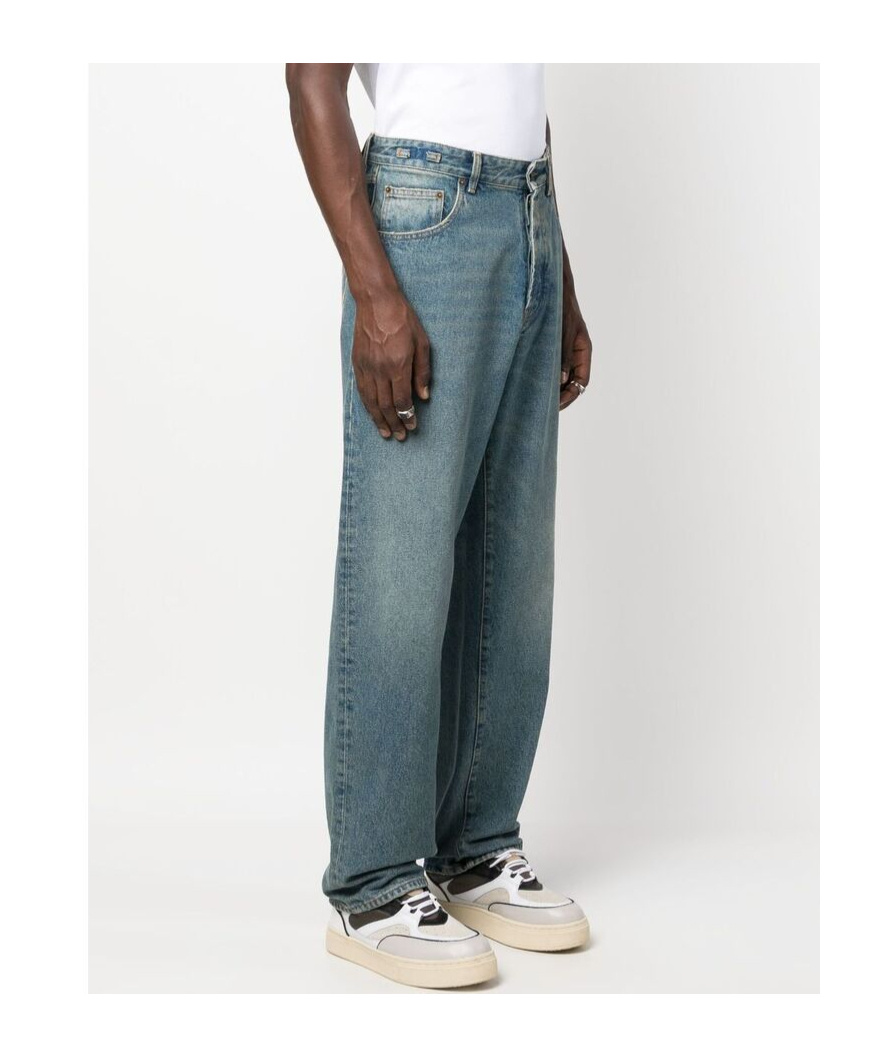 Darkpark Belt-loop Jeans In Green