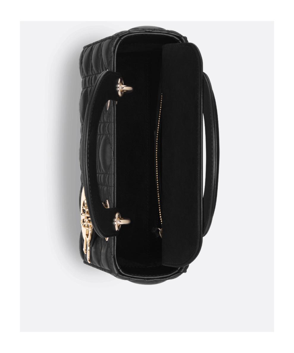 Dior Small Lady Handbag In Black
