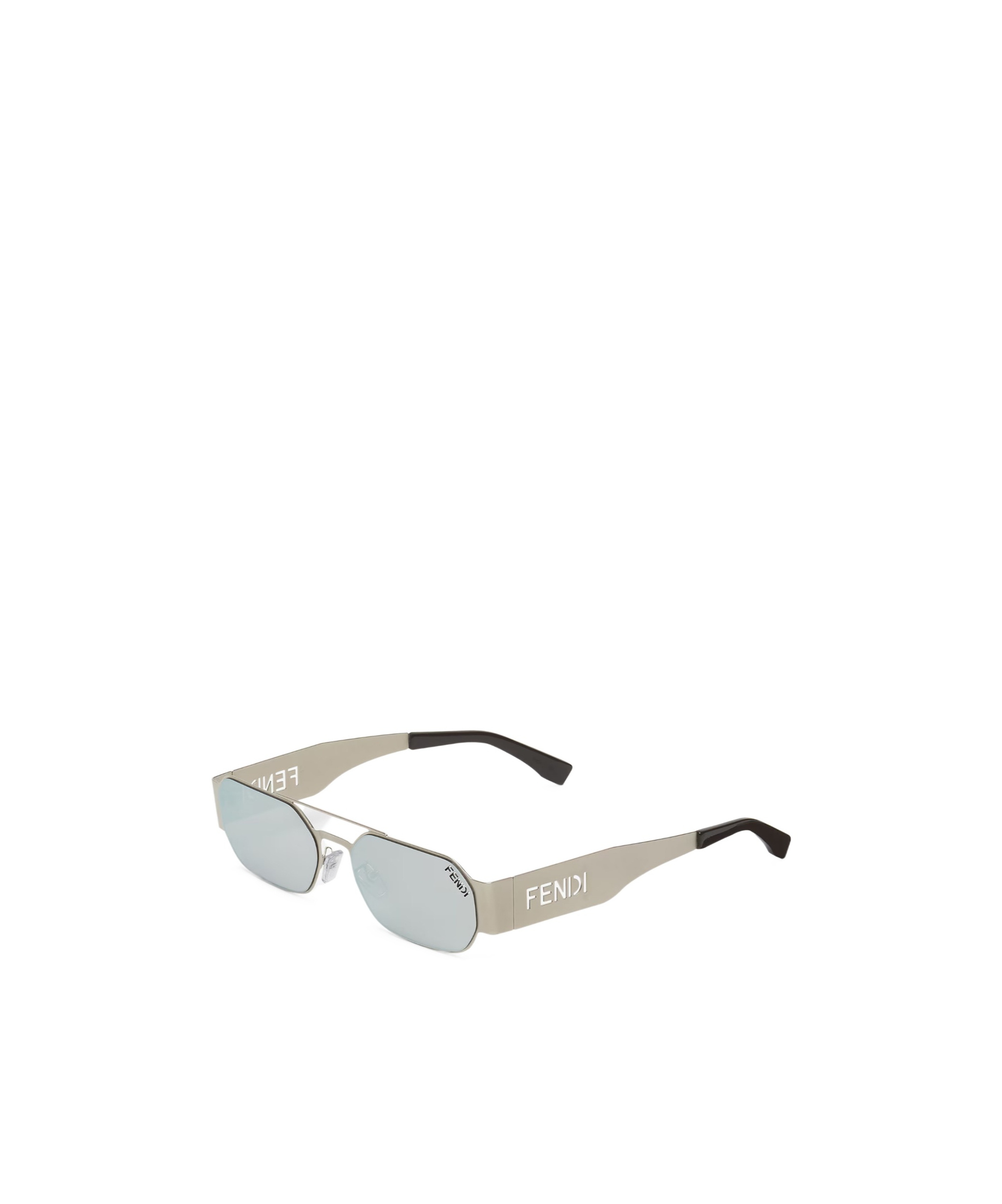 Fendi Hollow-out Frame Sunglasses In Green
