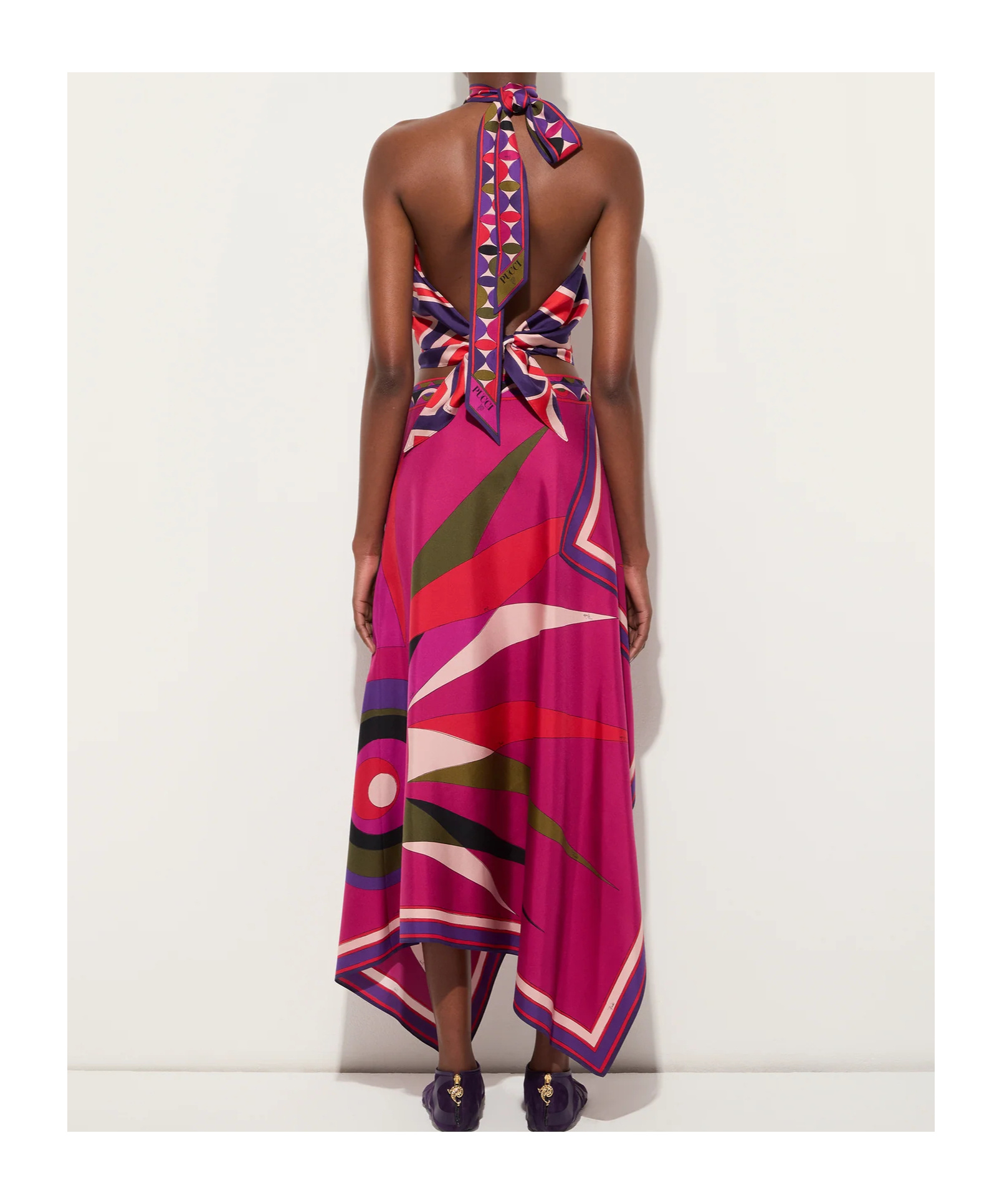 Pucci Maze Print Sleeveless Top In Multi