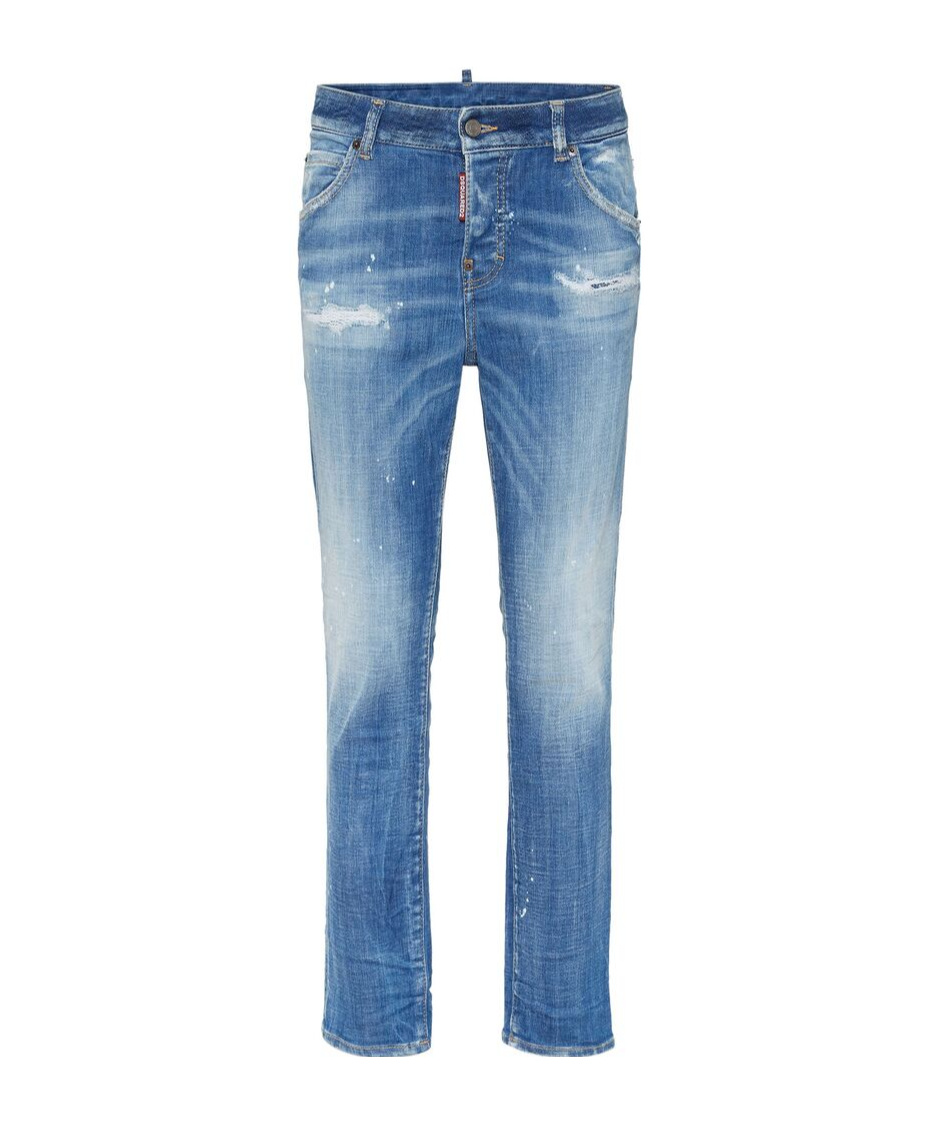 Dsquared2 Distressed Skinny Jeans In Blue