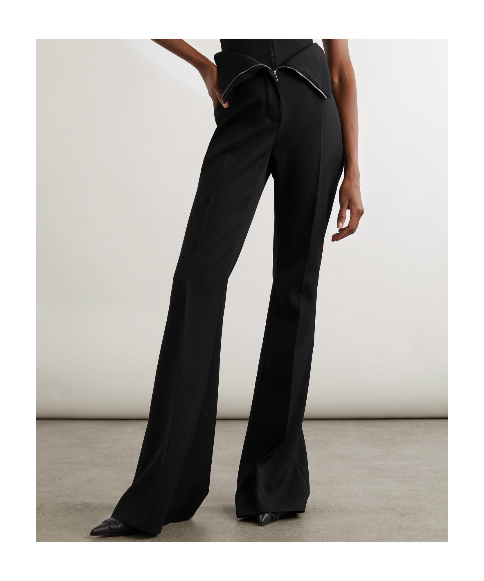 Alexander Mcqueen Horn Casual Pants In Black