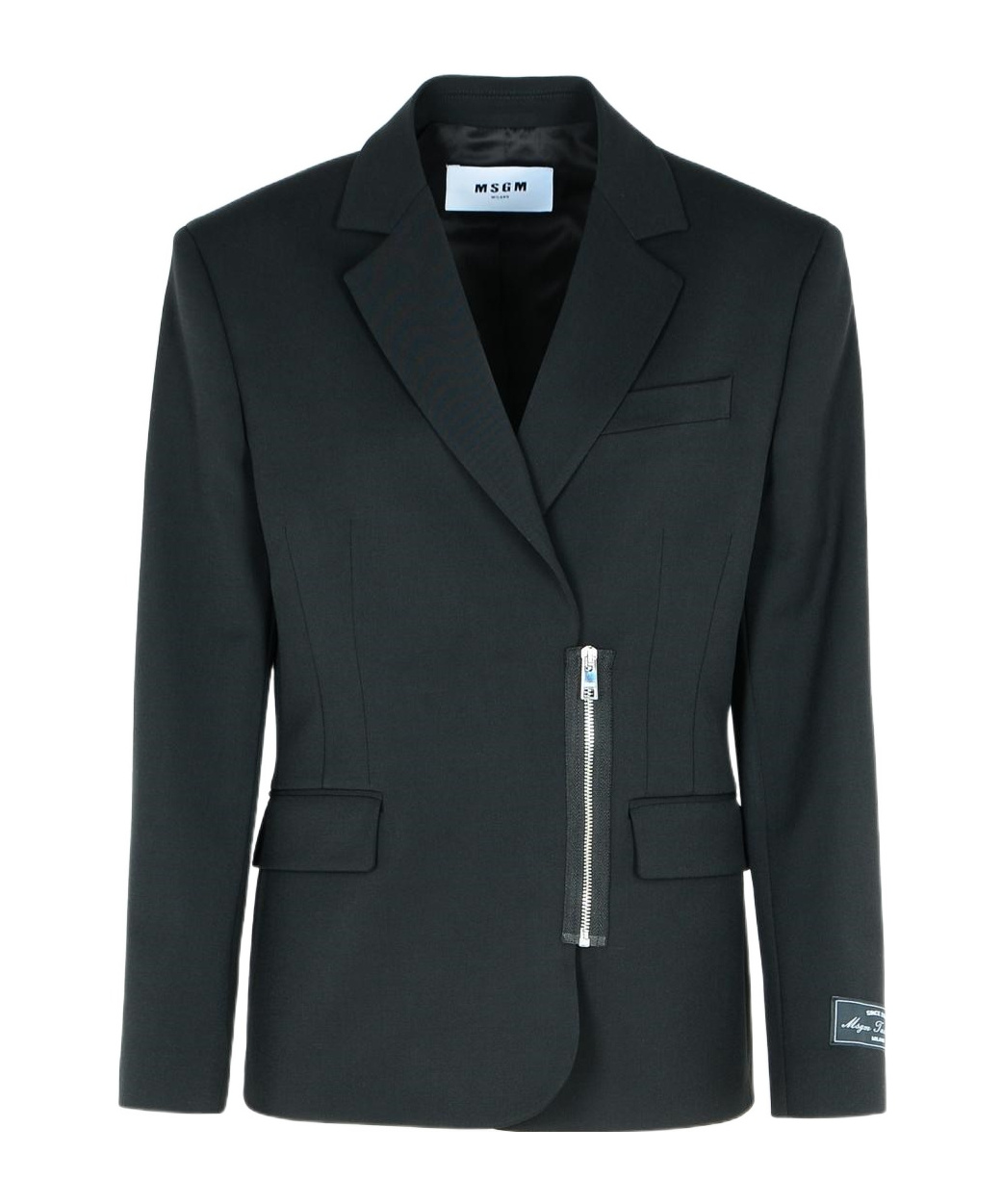 Msgm Buttoned Cuffs Flap Pockets Jacket In Green