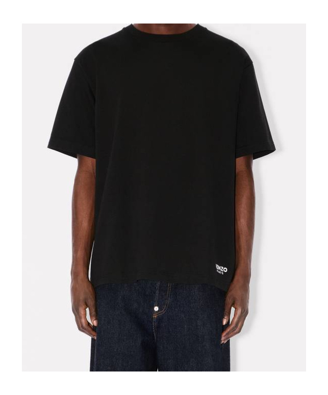 Kenzo 'boke Flower' Embroidered T-shirt In Cotton In Black