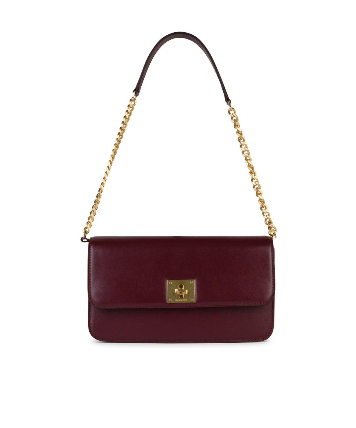 Golden Goose Gioia Burgundy Leather Bag In Brown