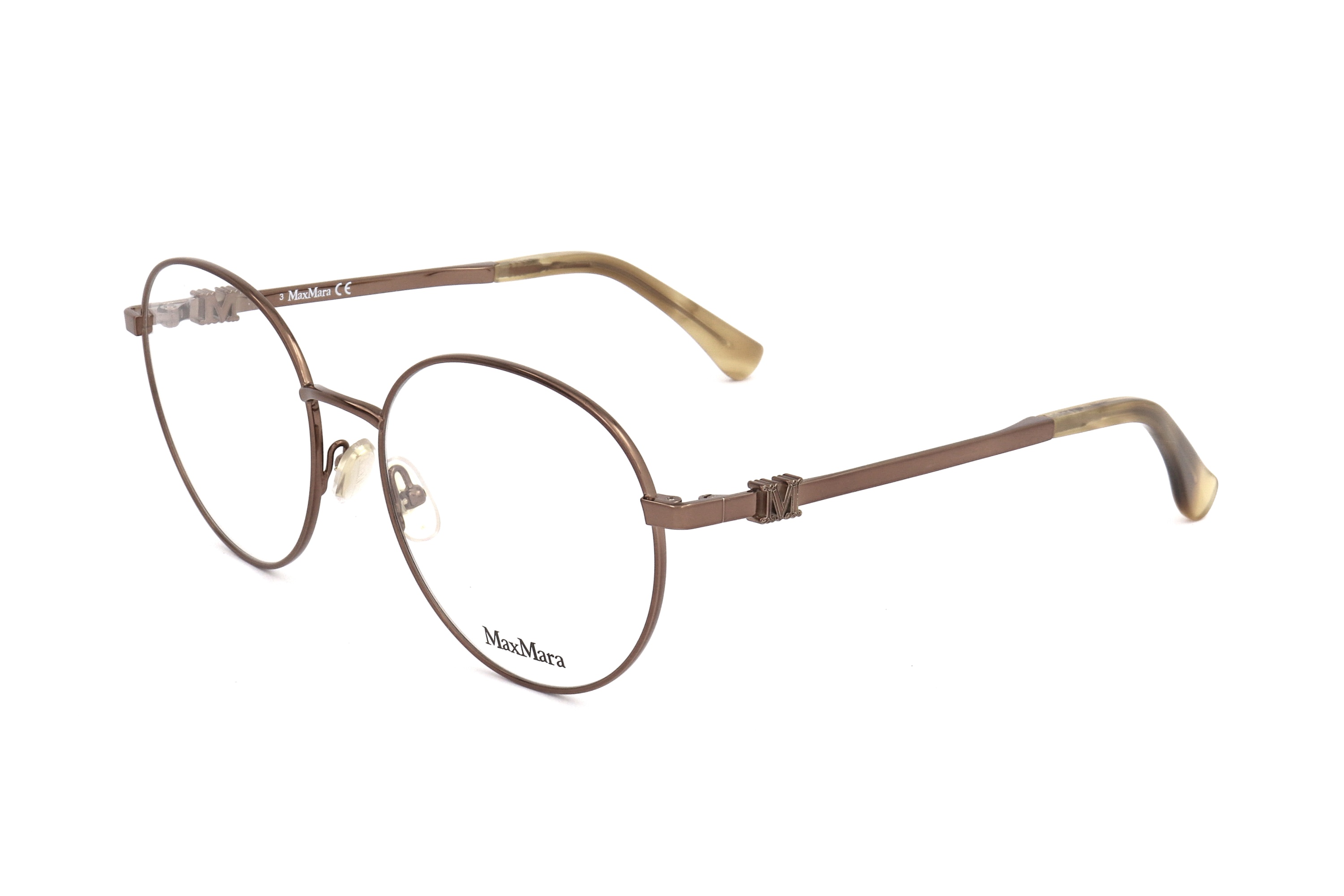 Max Mara Full Frame Plain Mirror In Brown