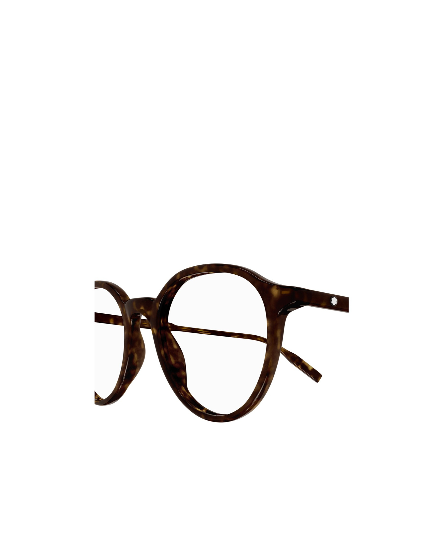 Montblanc Round Frame Glasses In Brown