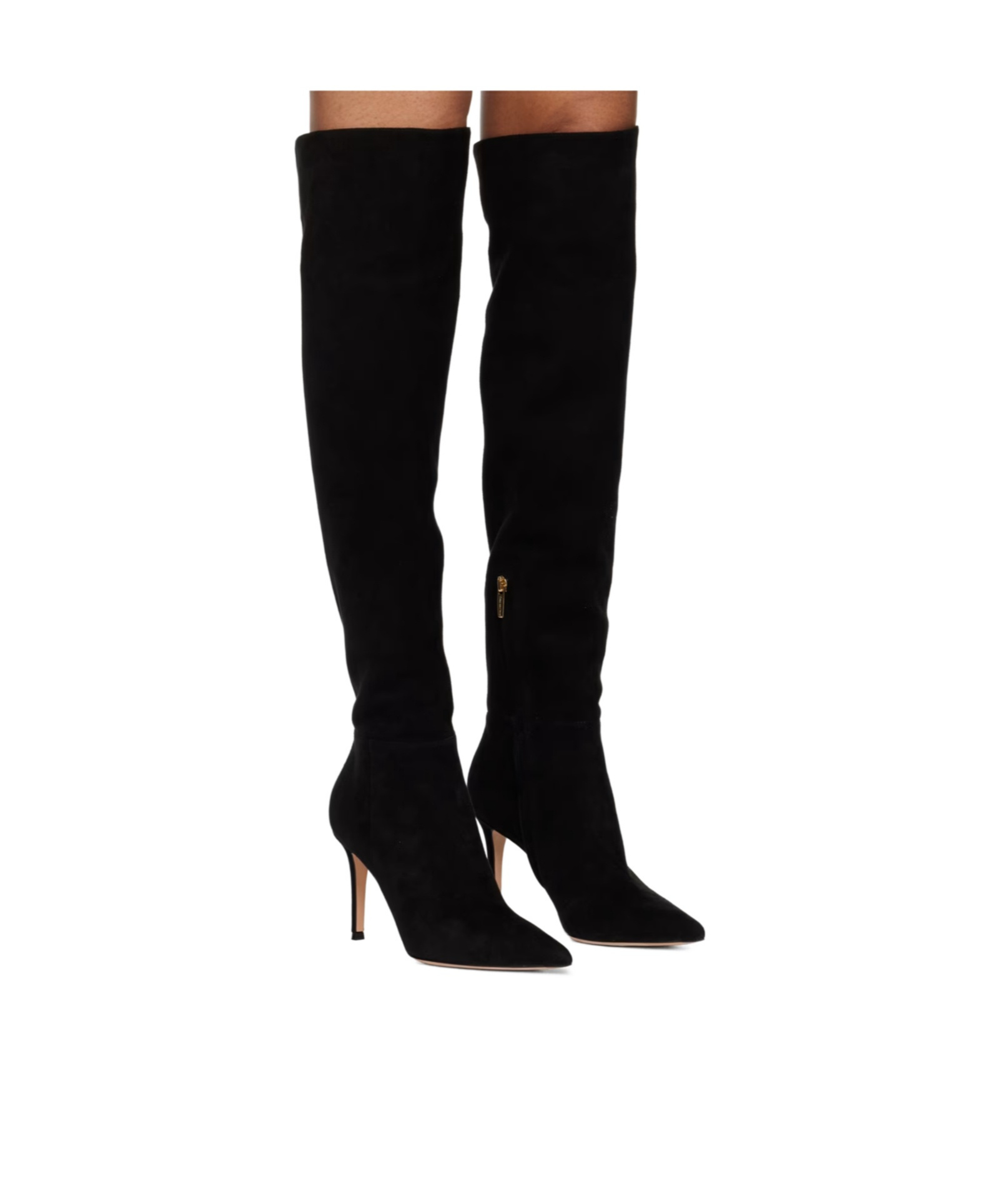 GIANVITO ROSSI POINTED HIGH-HEELED BOOTS