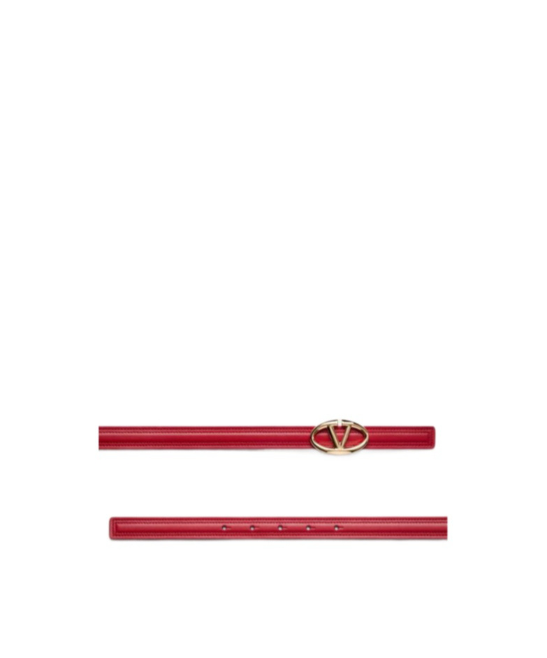 Shop Valentino The Bold Edition Vlogo Belt In Red