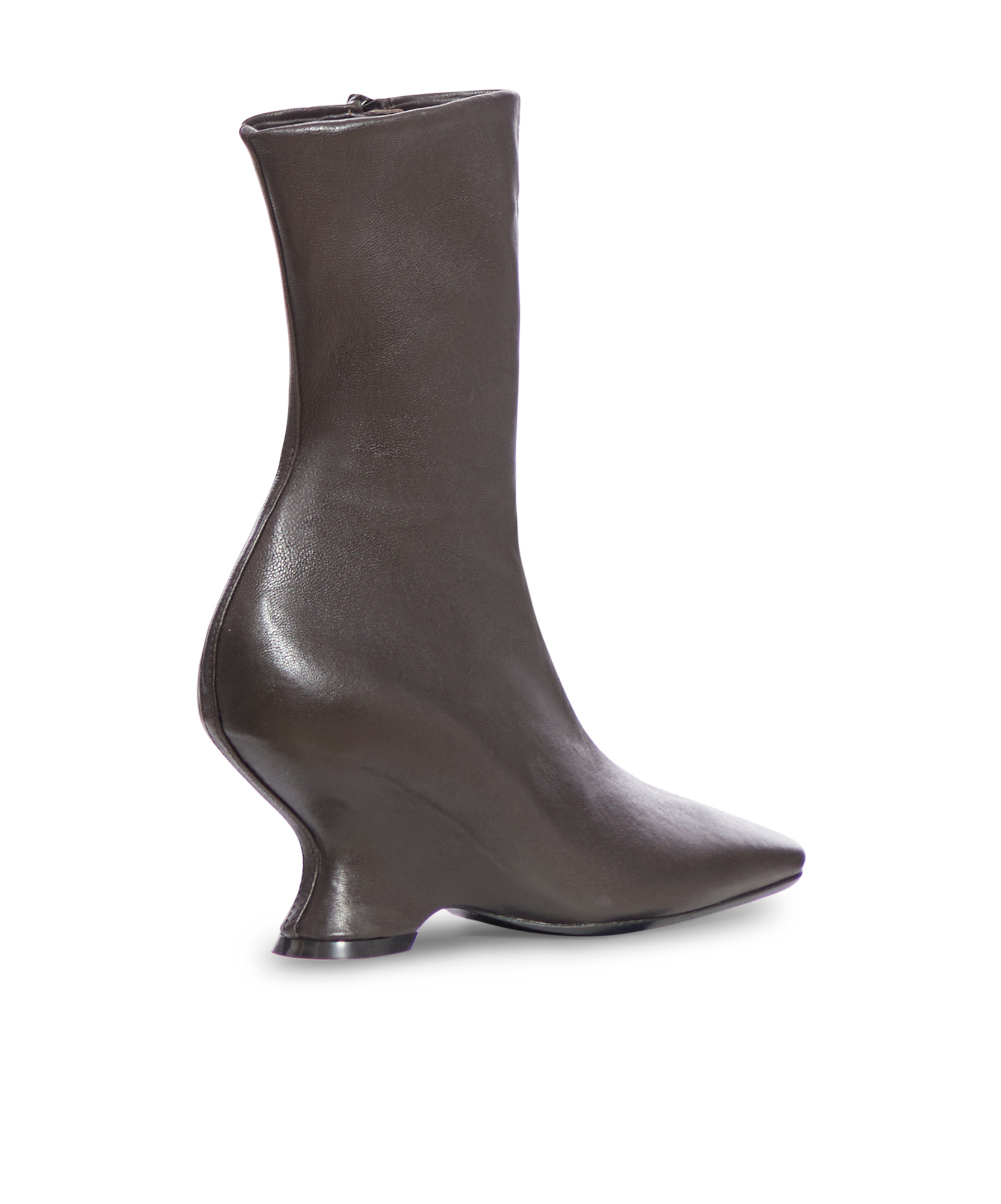 DRIES VAN NOTEN SQUARE-TOED SHORT BOOTS 