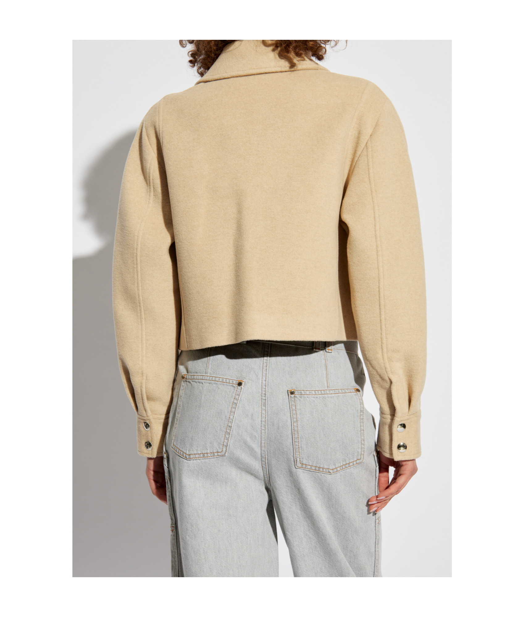 Iro Long-sleeved Casual Jacket In Nude