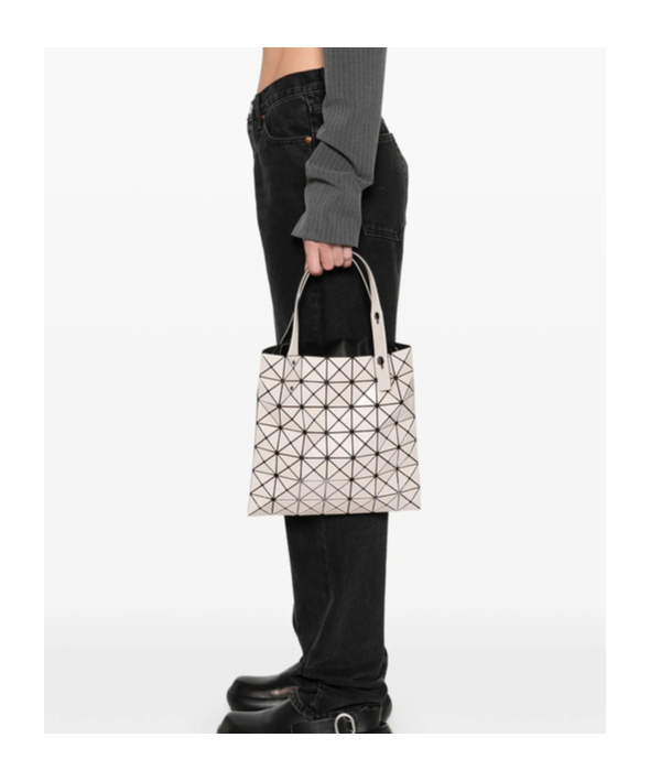 Bao Bao Issey Miyake Geometric Pattern Handbag In White