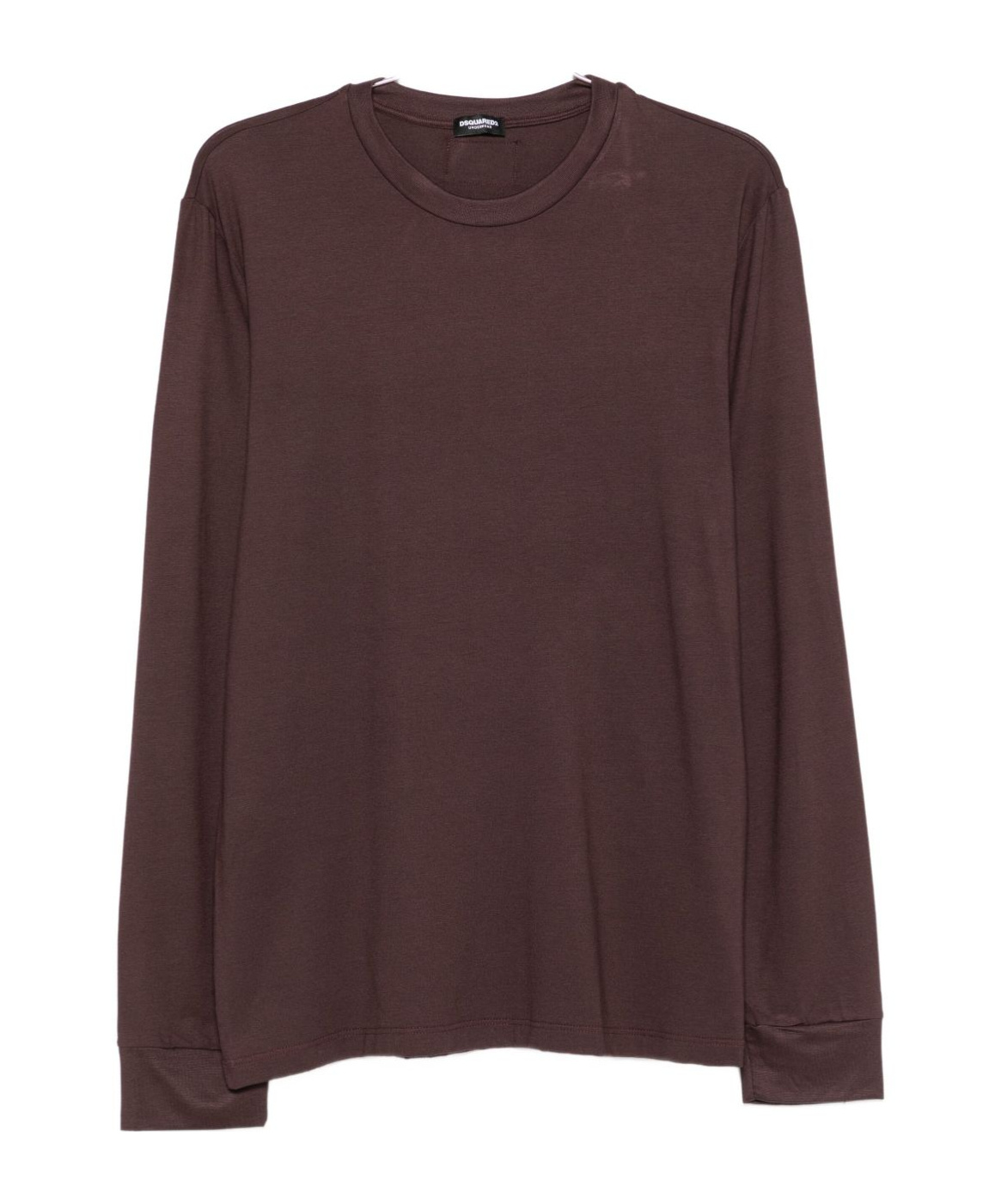 Dsquared2 Intimo Bordeaux Long-sleeve Top In Brown