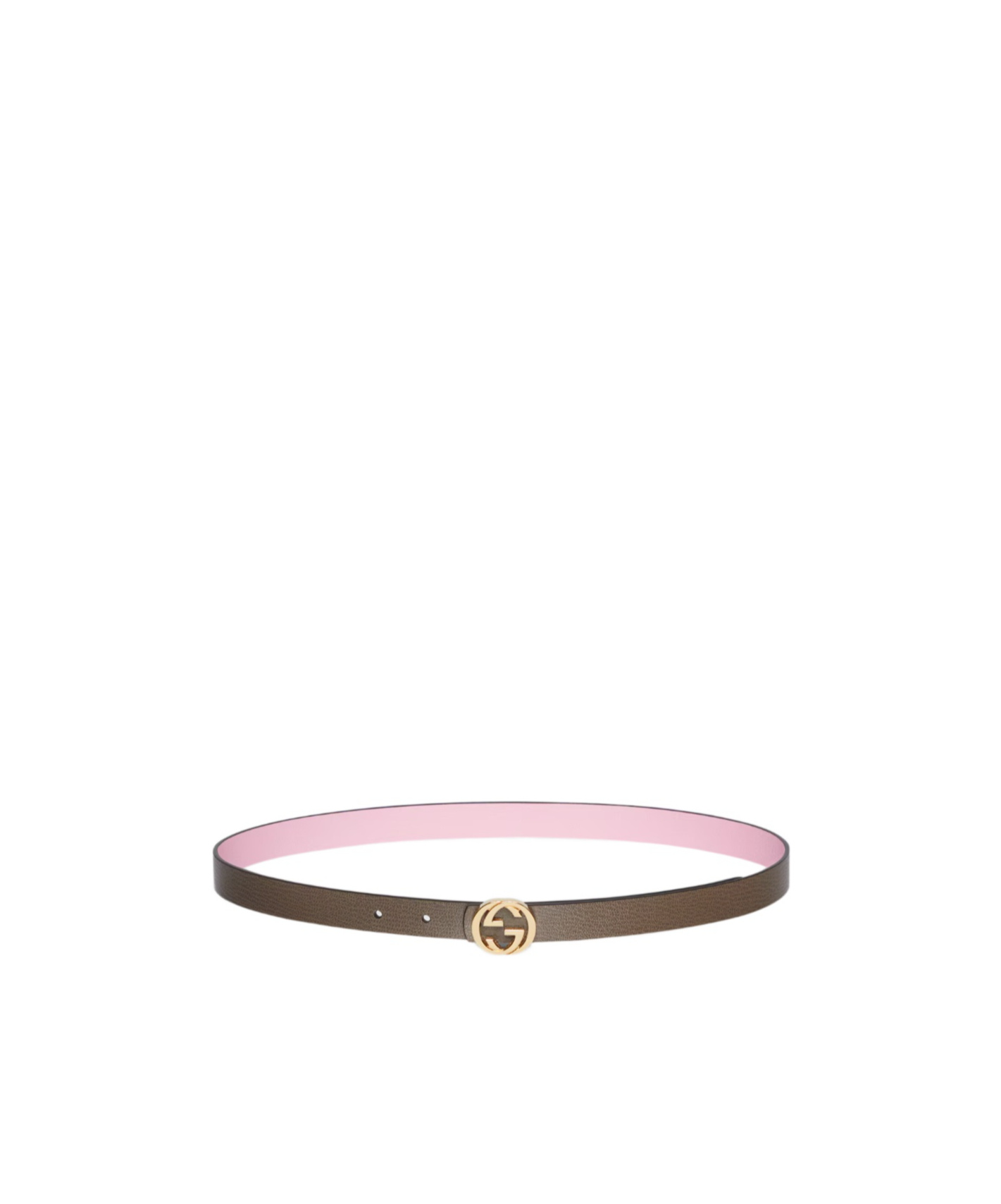 Gucci Reversible Thin Belt In Multi