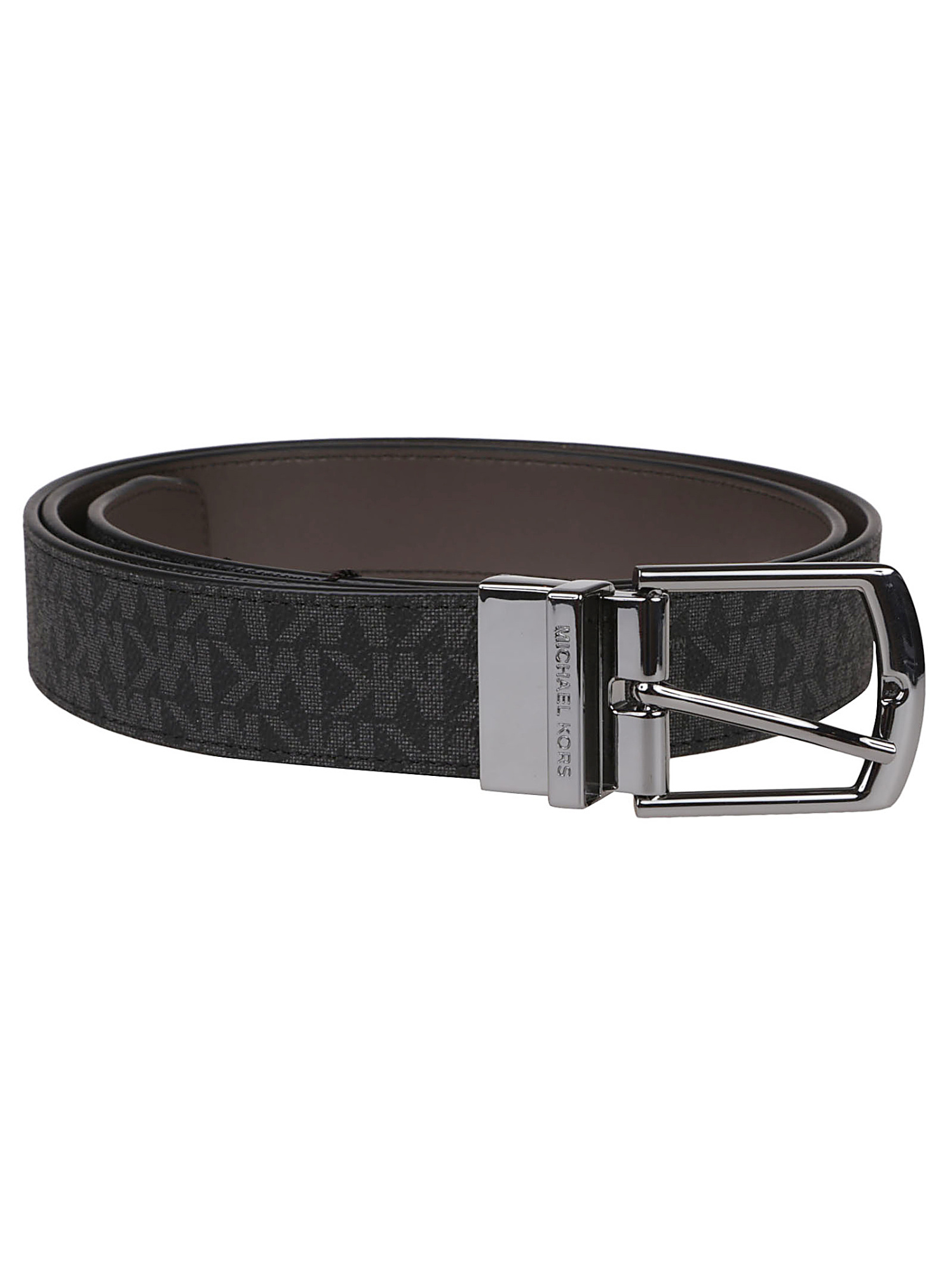 Michael Kors Reversible Signature Logo Belt In Black