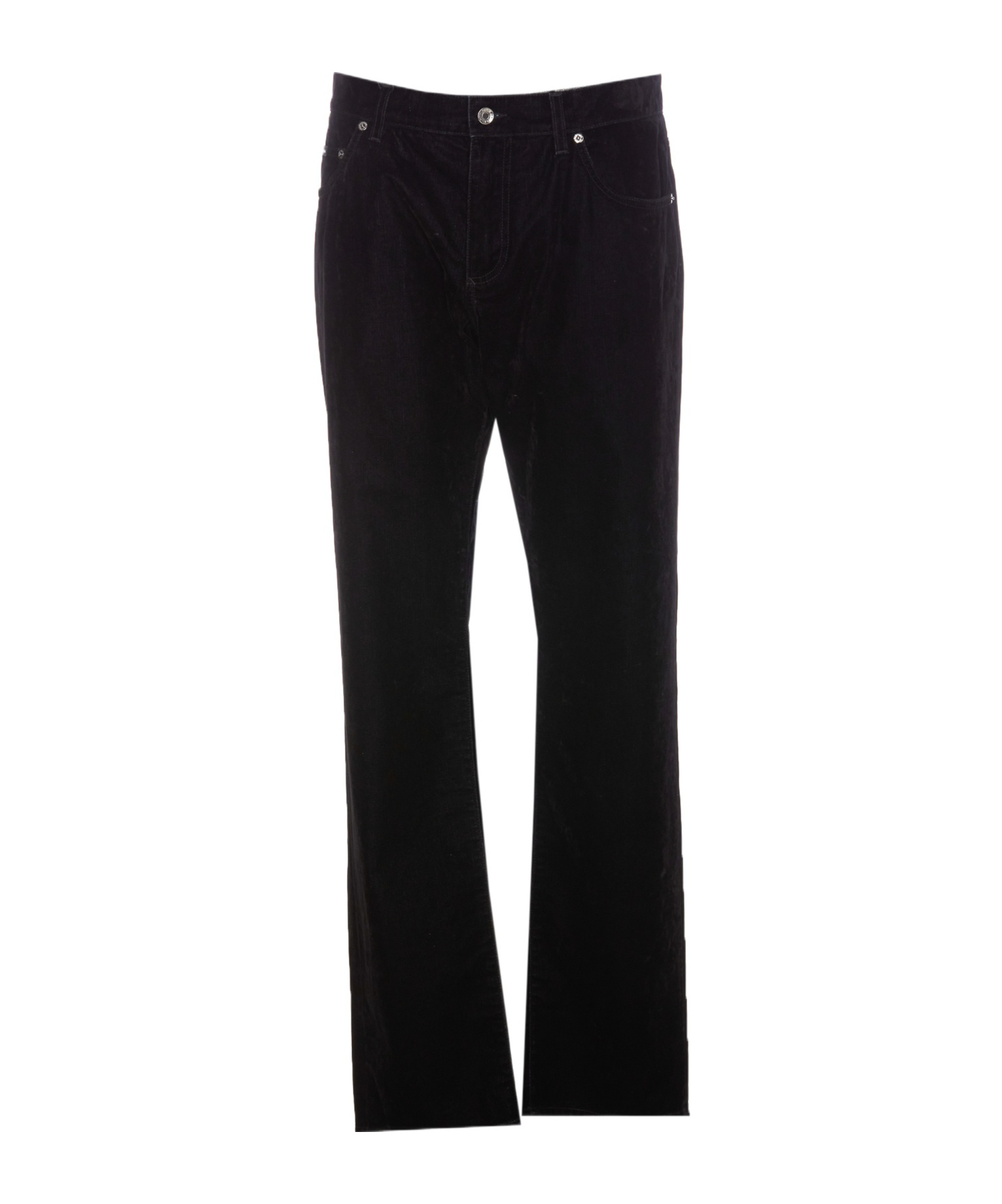Dolce & Gabbana Men Black Wool Pant In Black