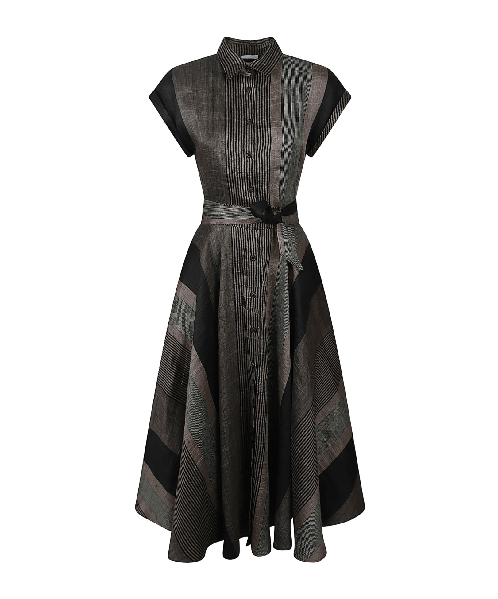 Sara Roka Danielle Shirt Dress In Black