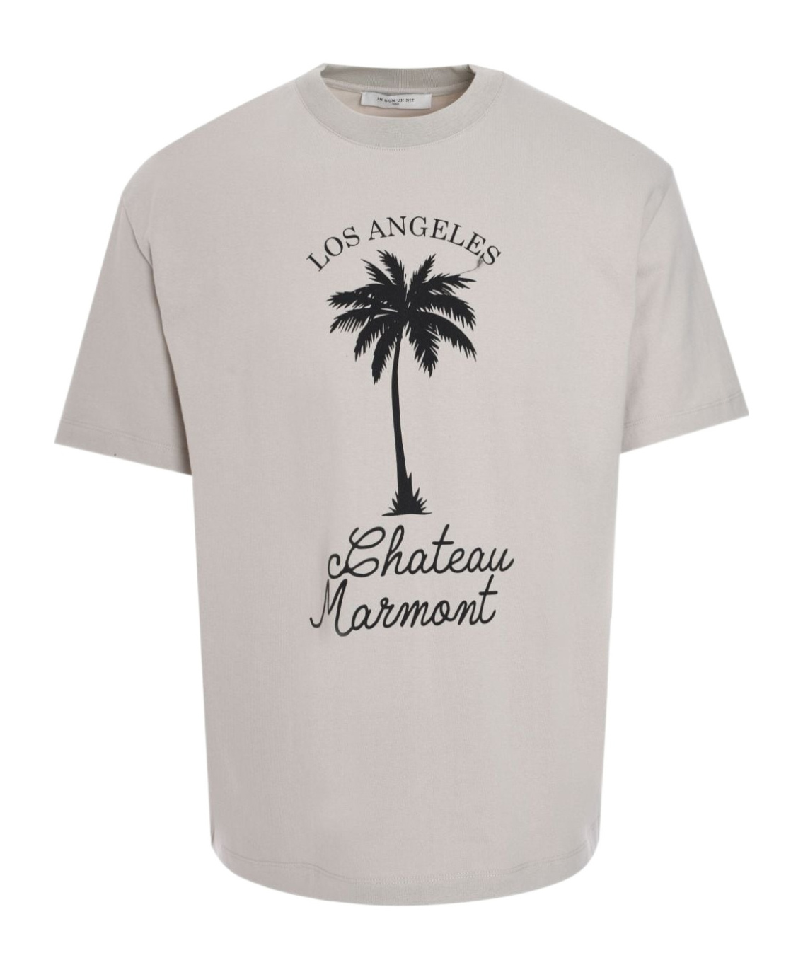 Ih Nom Uh Nit Palm-print Cotton T-shirt In White