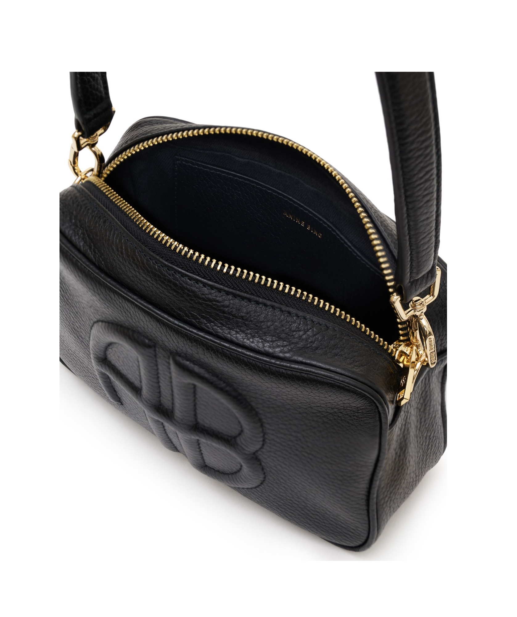 Anine Bing Black Lili Shoulder Bag In Black