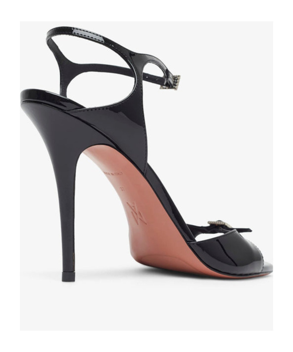 Amina Muaddi Stiletto High Heel Sandals In Black