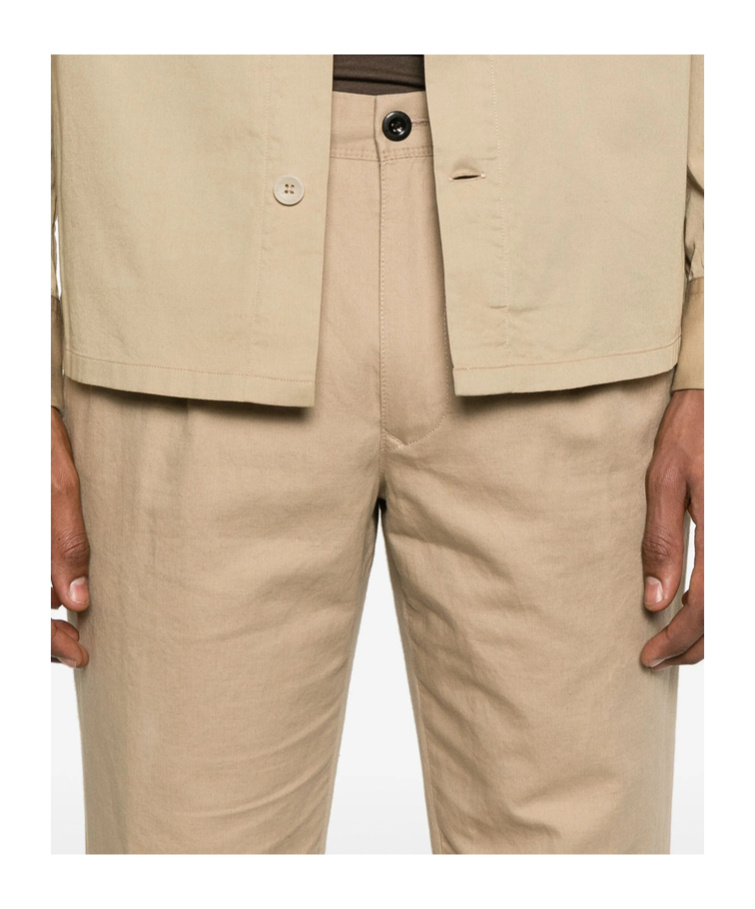Shop Incotex Twill Chinos In Nude
