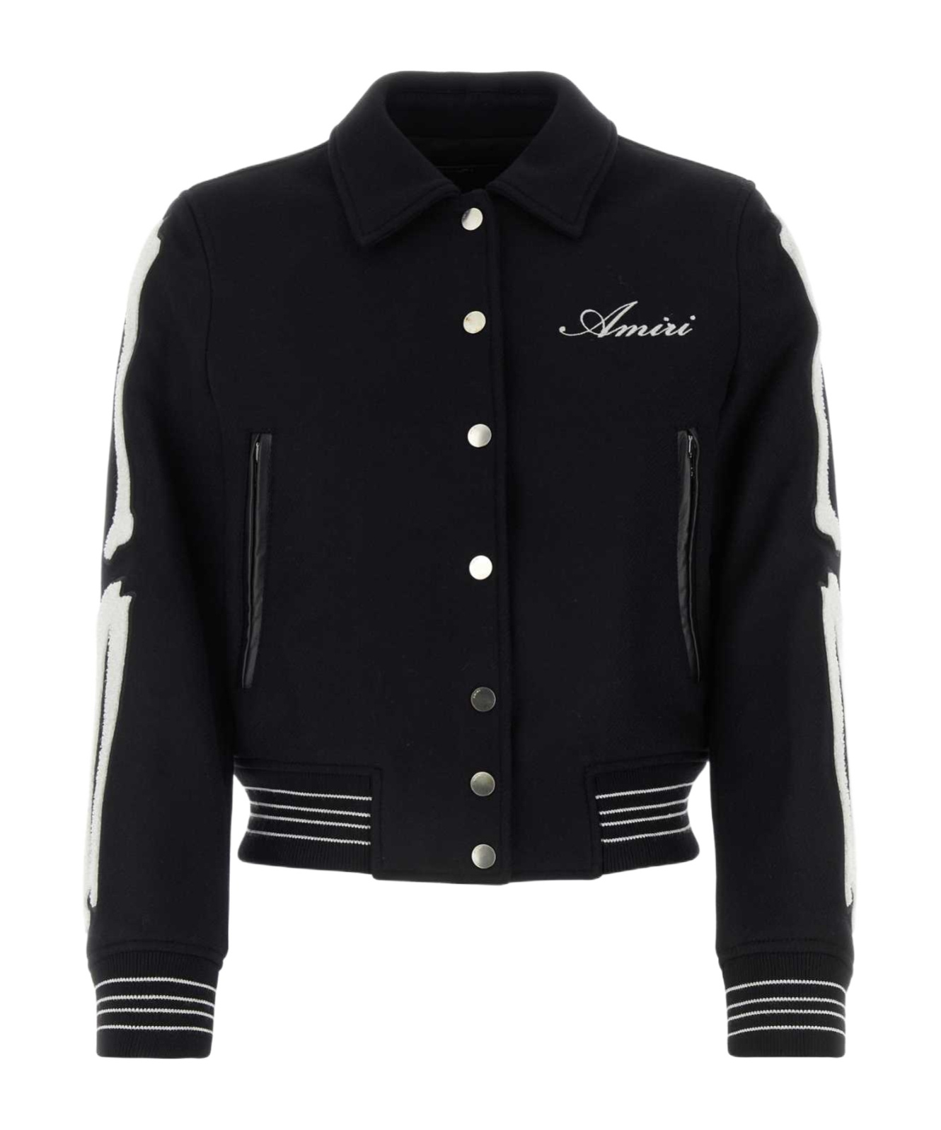 Amiri Lapel Casual Jacket In Black