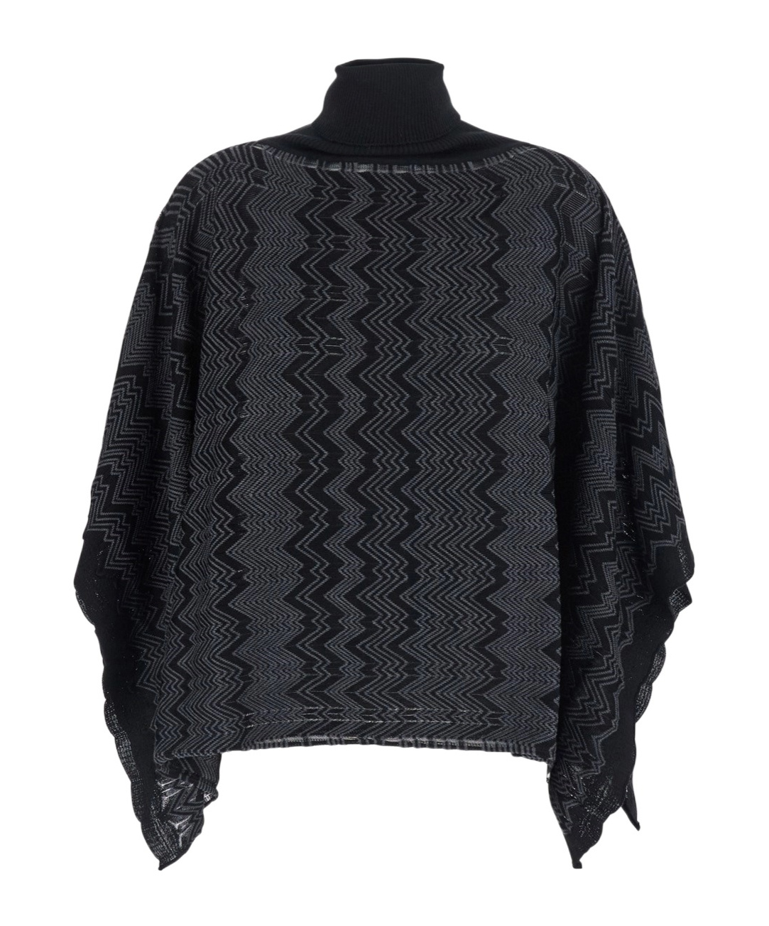 Missoni Sleeveless Knit Cape In Black