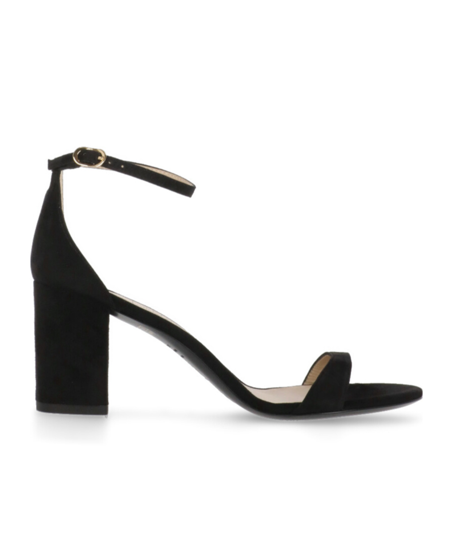 Stuart Weitzman 70mm Ankle-strap Block-heel Sandals In Black