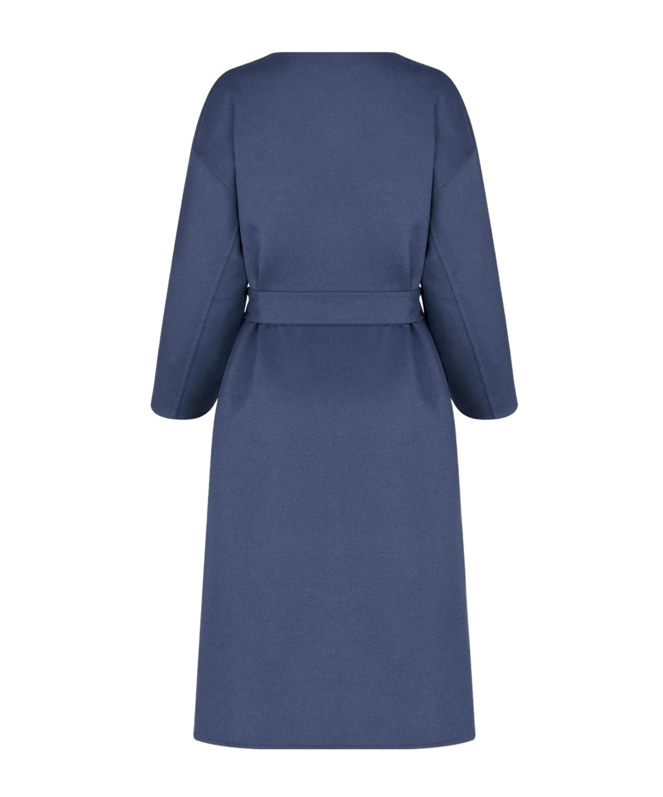 Dior Belted Coat In Blue