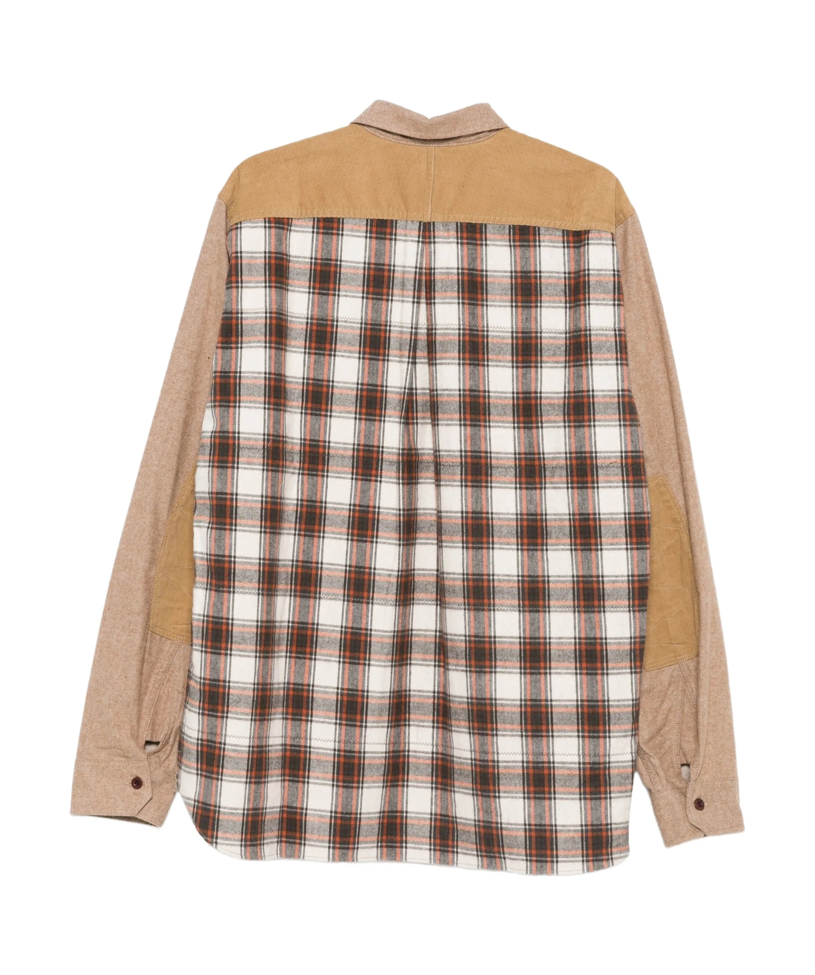Junya Watanabe Button-down Long-sleeved Shirt In Brown