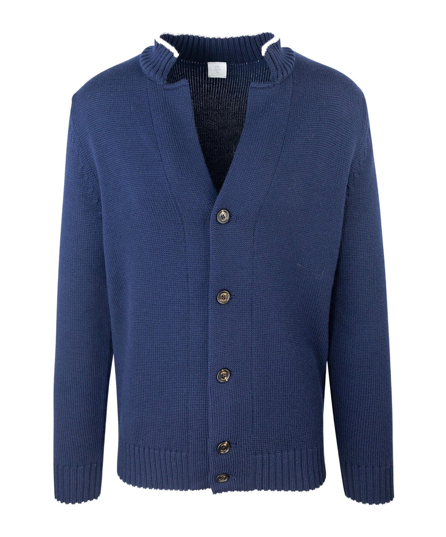 Eleventy V-neck Ribbed Cardigan
