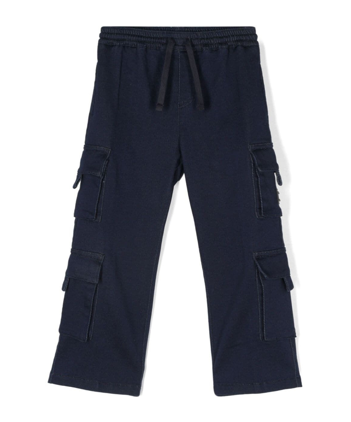 Dolce & Gabbana Drawstring Casual Pants In Black