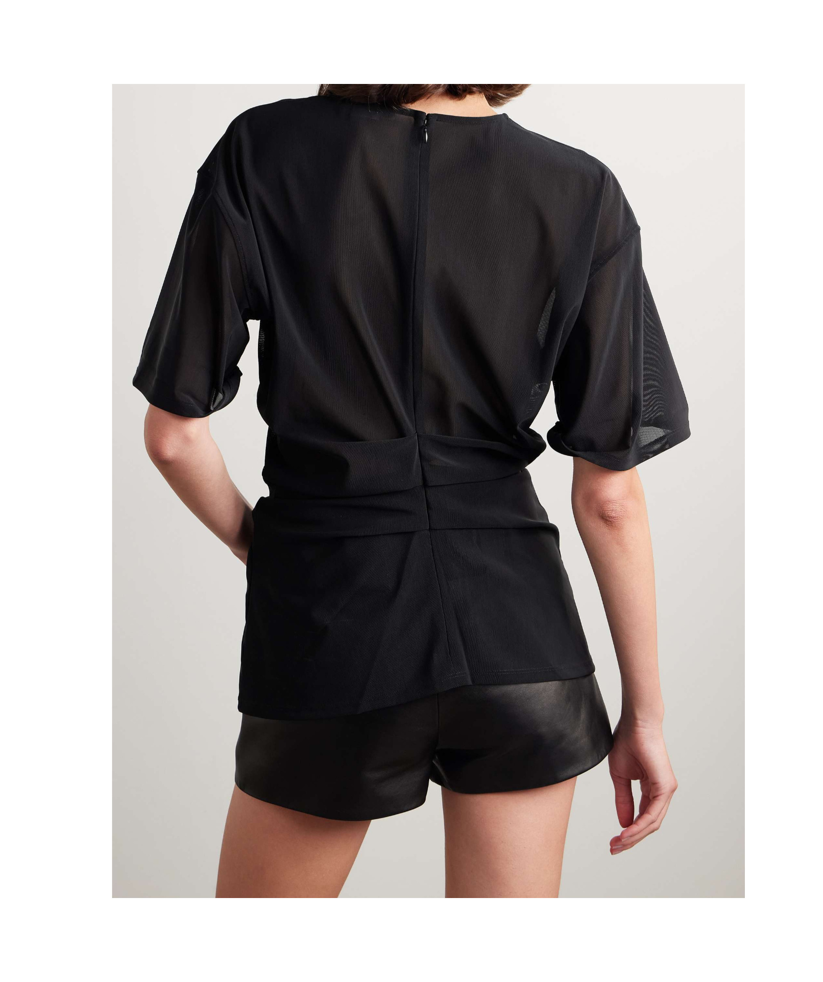 Acne Studios Mesh T-shirt In Black